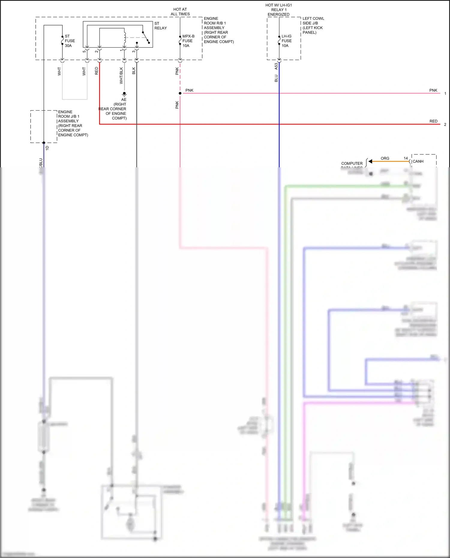 Lexus GS IV facelift (2015-2020) computer data lines system wiring diagram  (146 of 151)