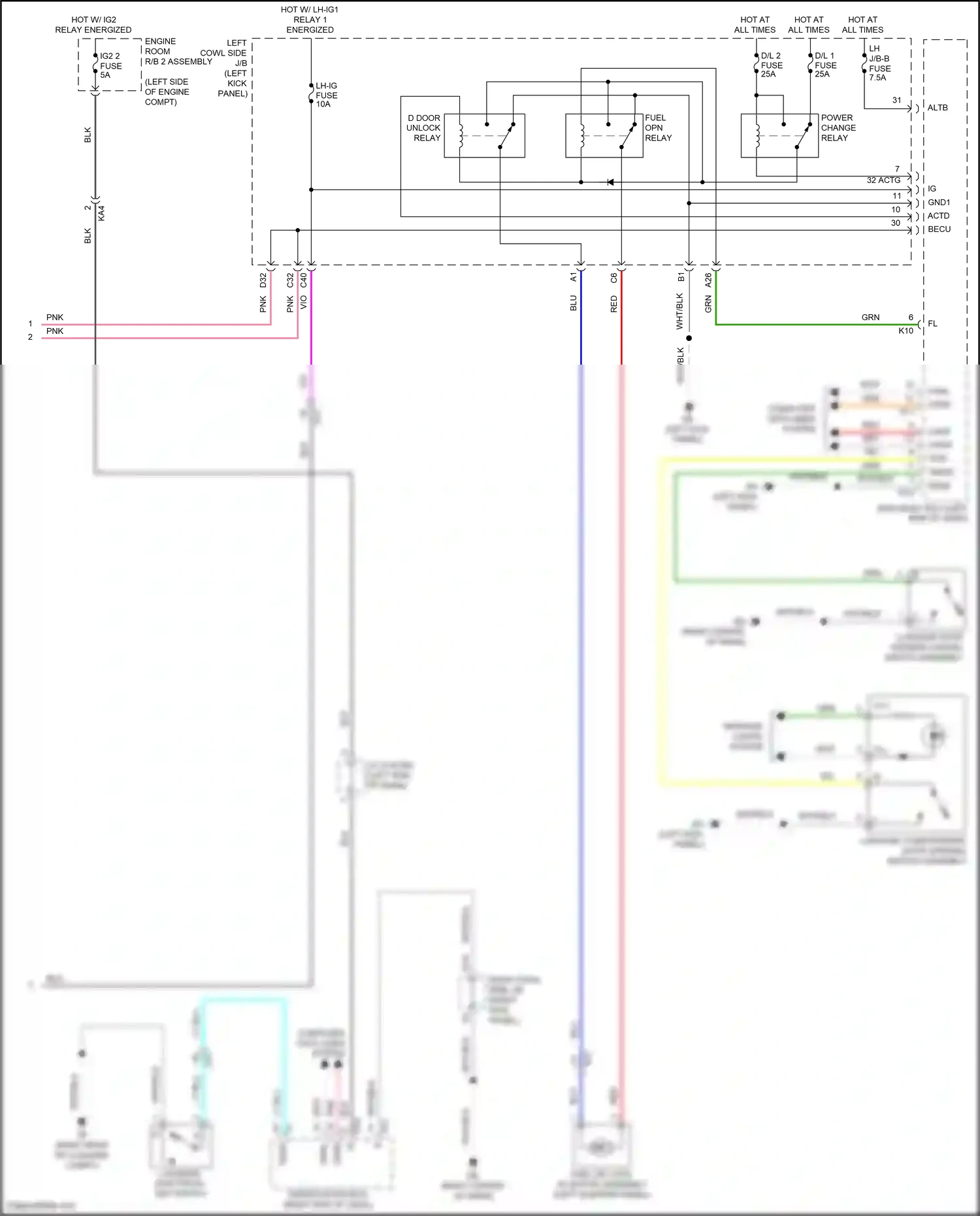 Lexus GS IV facelift (2015-2020) computer data lines system wiring diagram  (88 of 151)