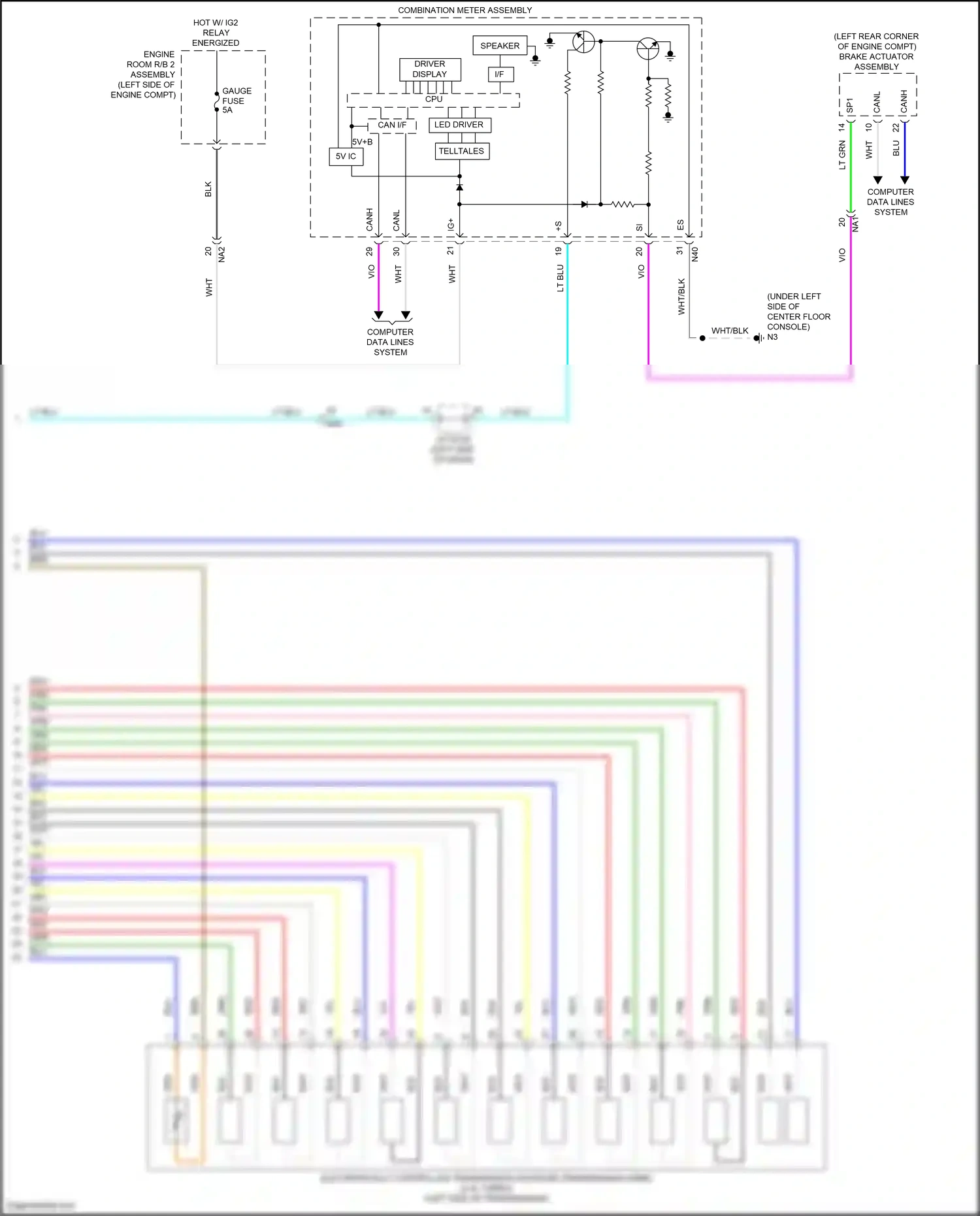 Lexus GS IV facelift (2015-2020) computer data lines system wiring diagram  (86 of 151)