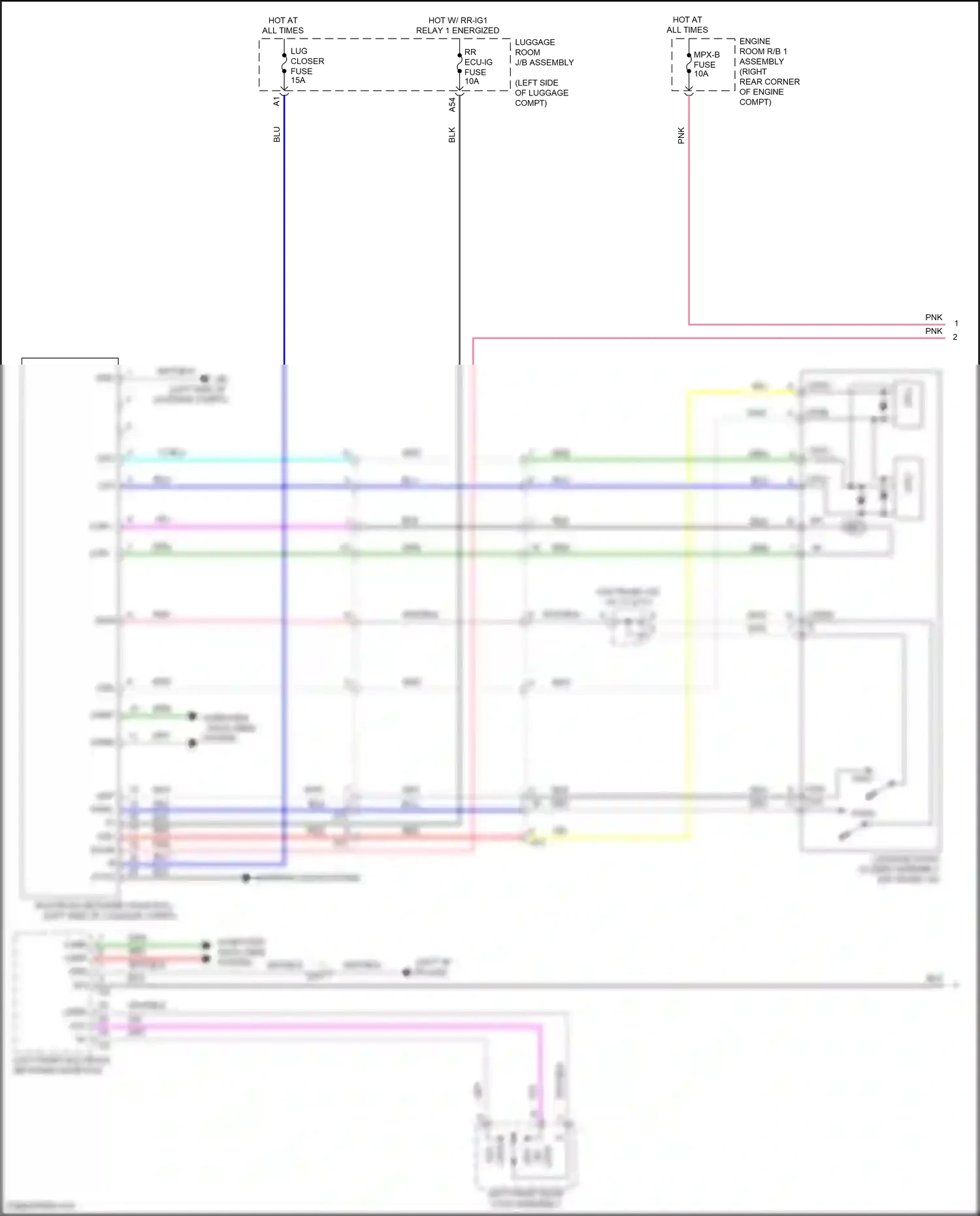 Lexus GS IV facelift (2015-2020) computer data lines wiring diagram  (2 of 2)
