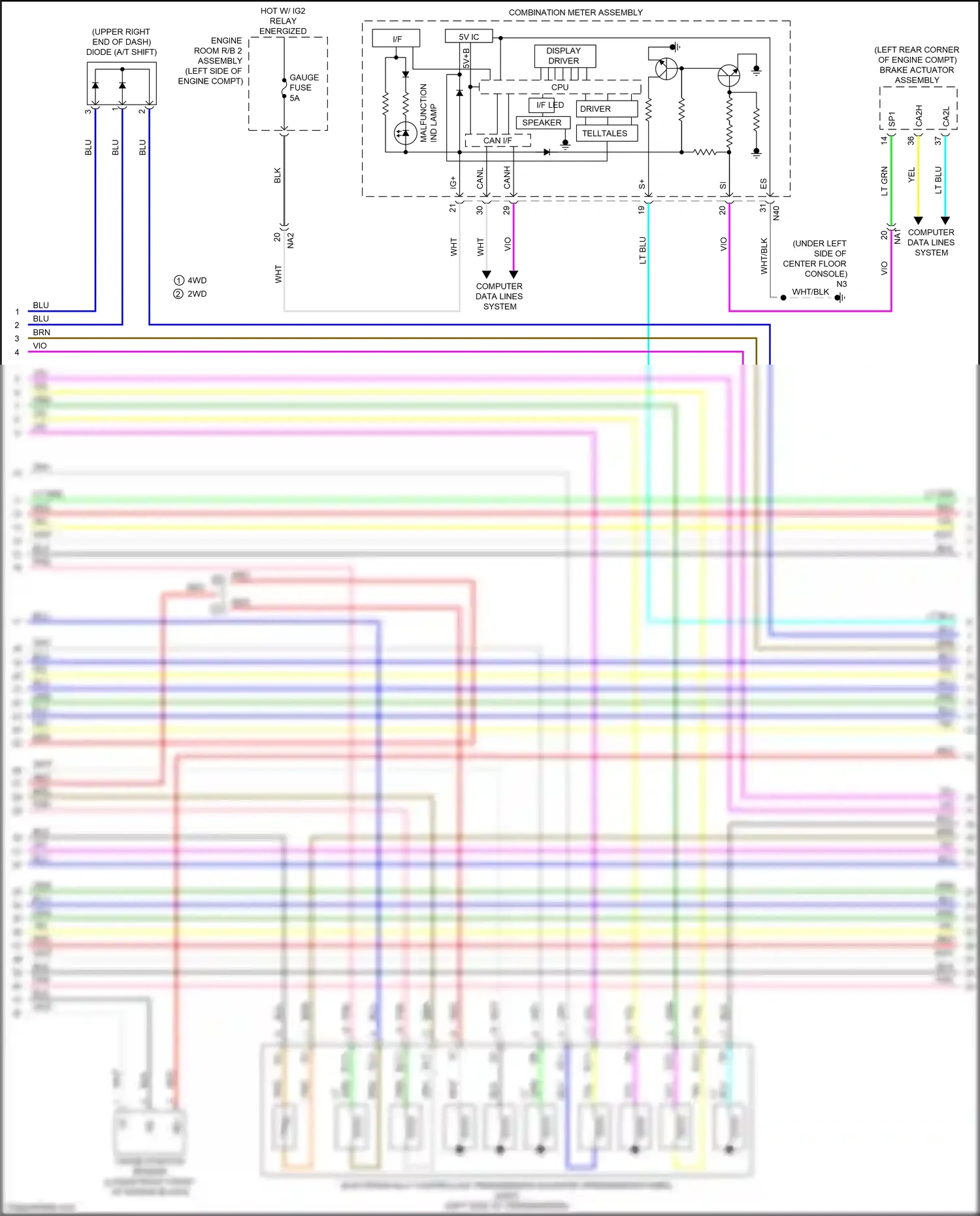 Lexus GS IV facelift (2015-2020) crank position sensor wiring diagram  (2 of 4)