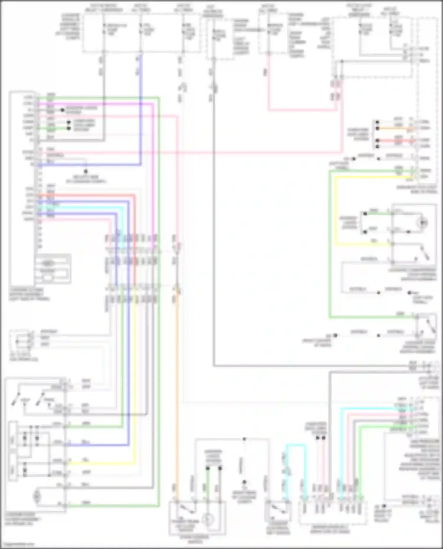 Wiring diagram door control switch for Lexus GS IV facelift (2015-2020) (7 of 7)