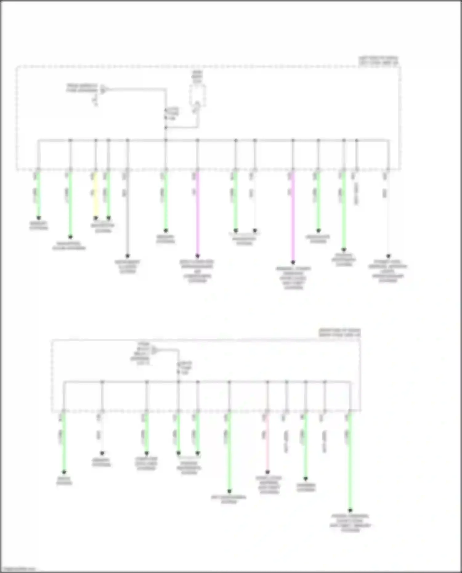 Wiring diagram door locks, warning, anti-theft systems for Lexus GS IV facelift (2015-2020) (1 of 1)