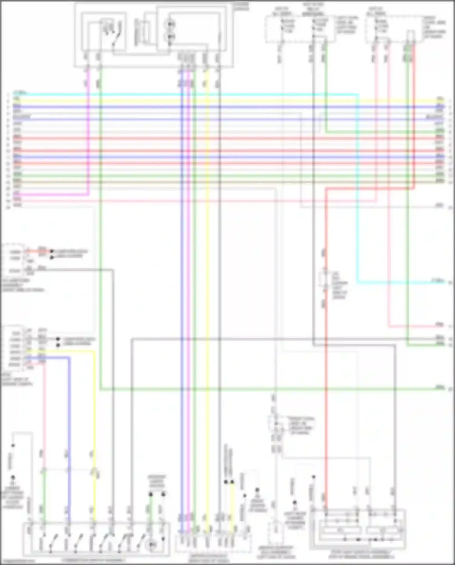 Wiring diagram driving support ecu assembly for Lexus GS IV facelift (2015-2020) (10 of 12)