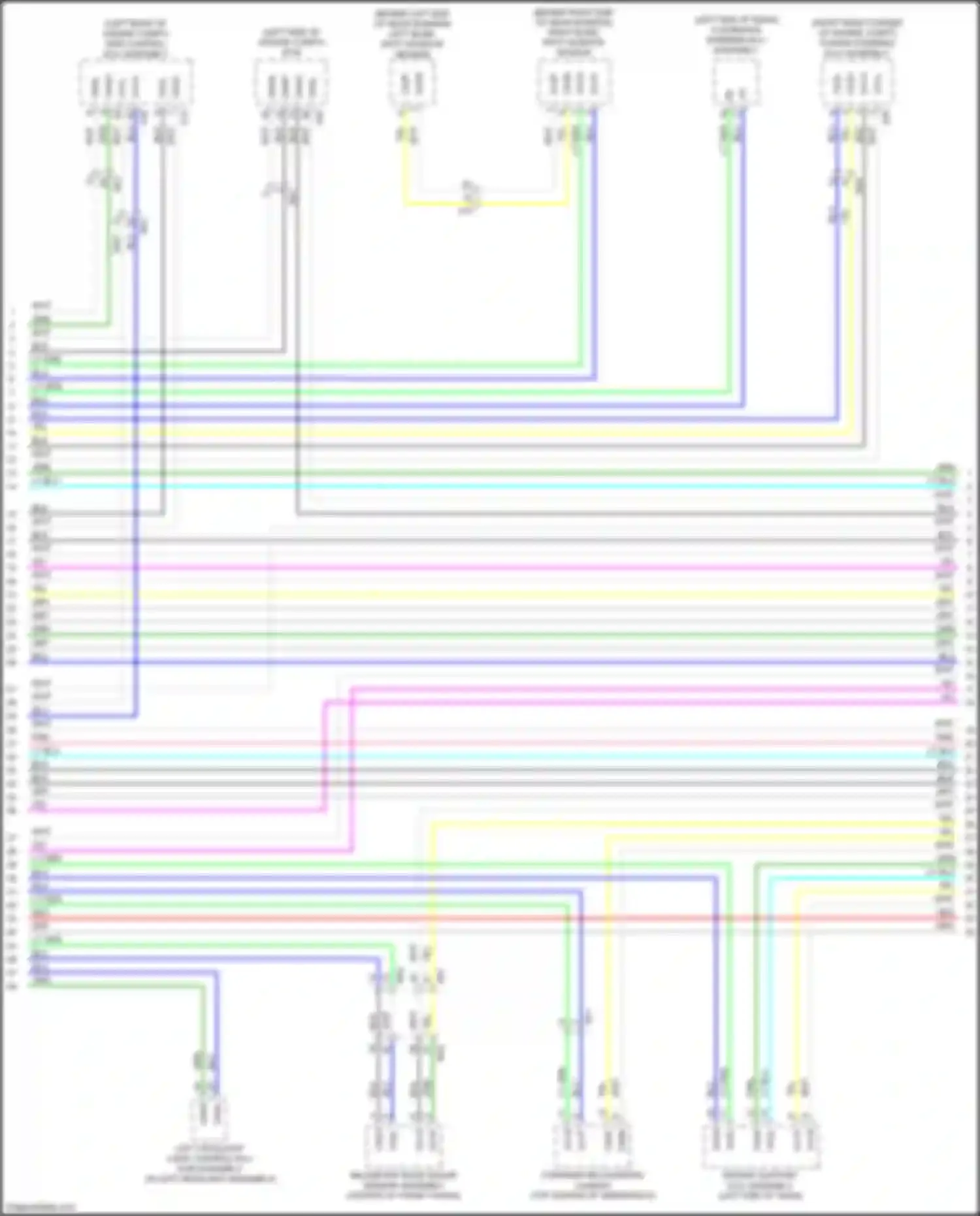 Wiring diagram driving support ecu assembly for Lexus GS IV facelift (2015-2020) (8 of 12)