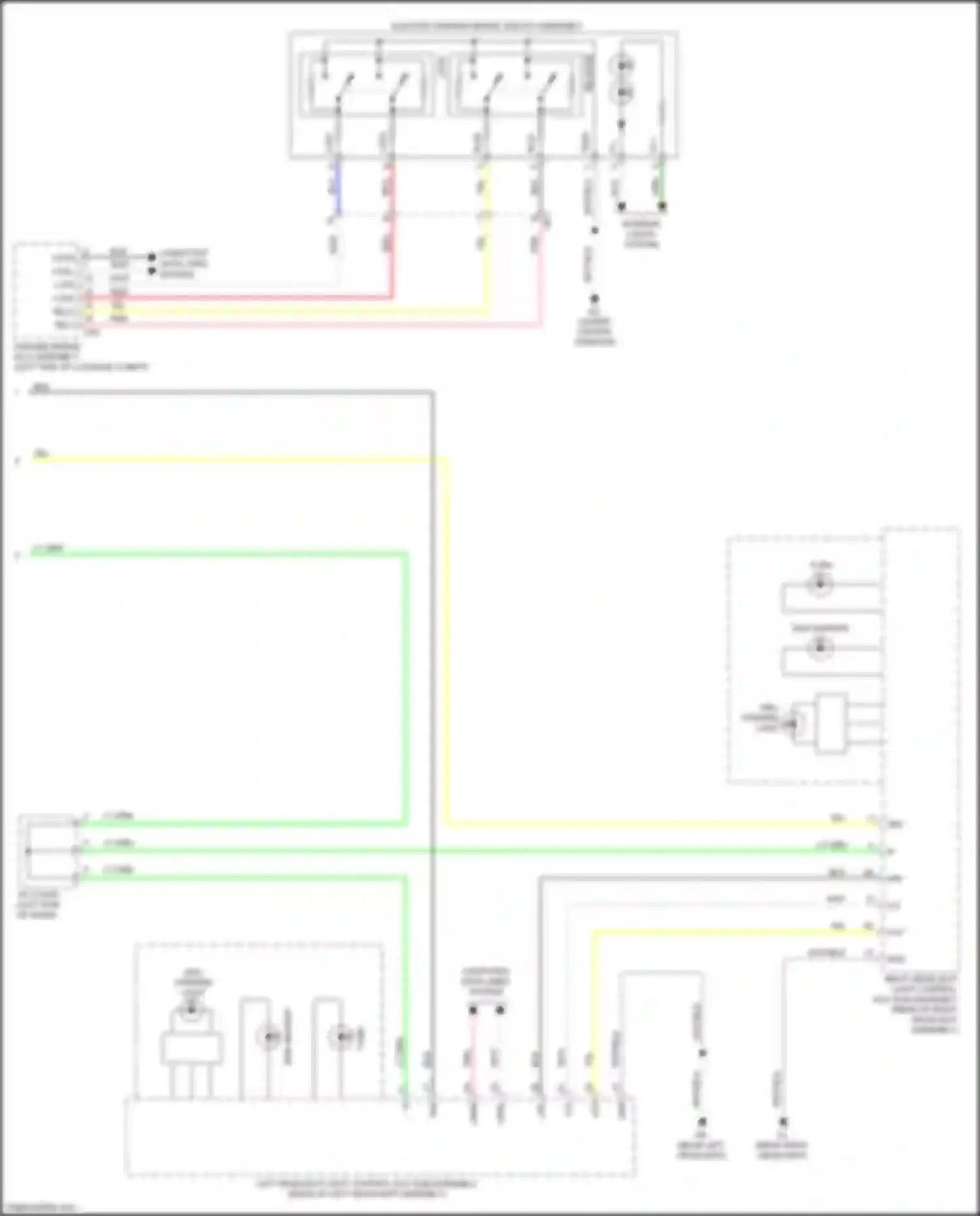 Wiring diagram drl/ parking light for Lexus GS IV facelift (2015-2020)