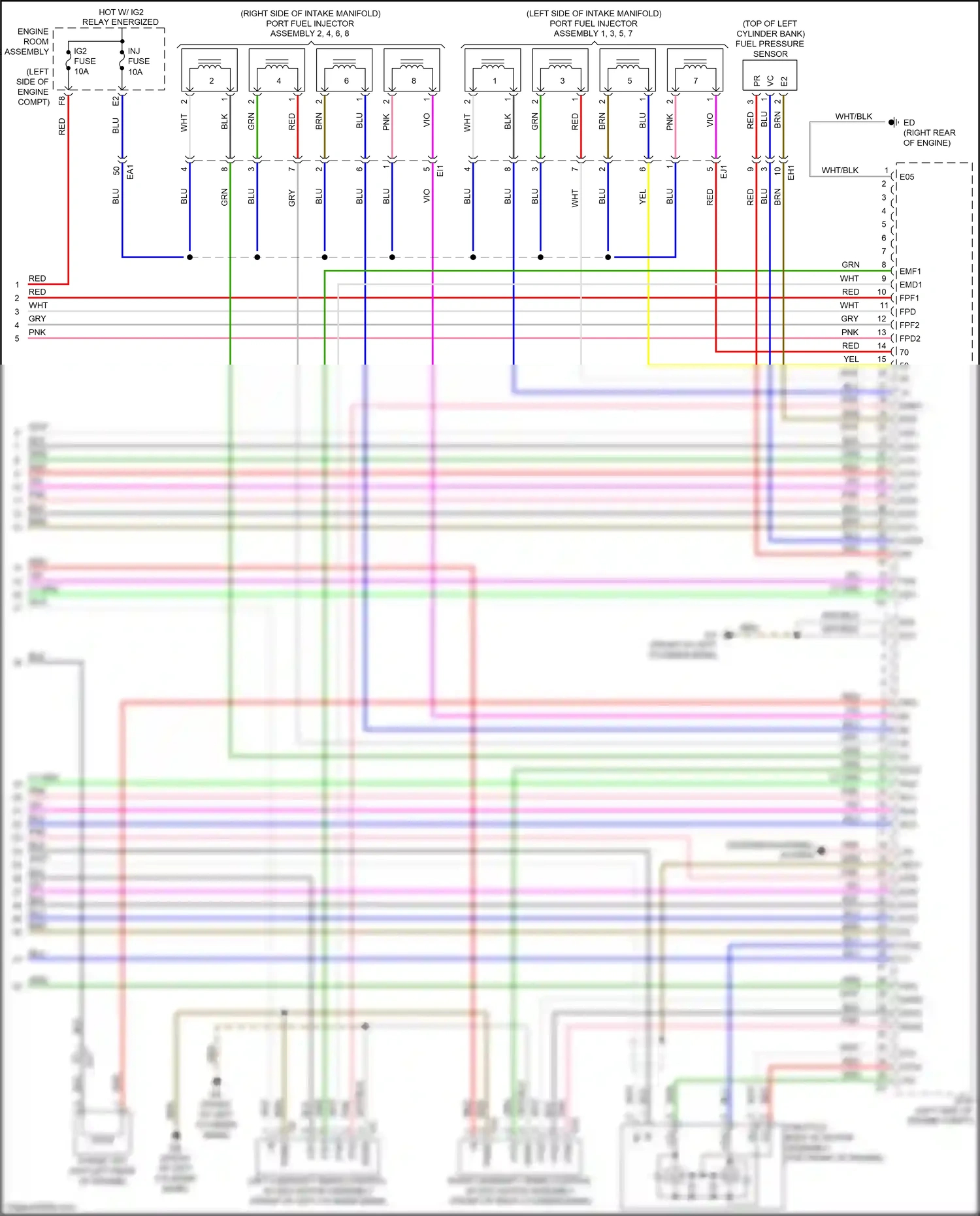 Lexus GS IV facelift (2015-2020) engine room j/b 2 assembly wiring diagram  (30 of 31)