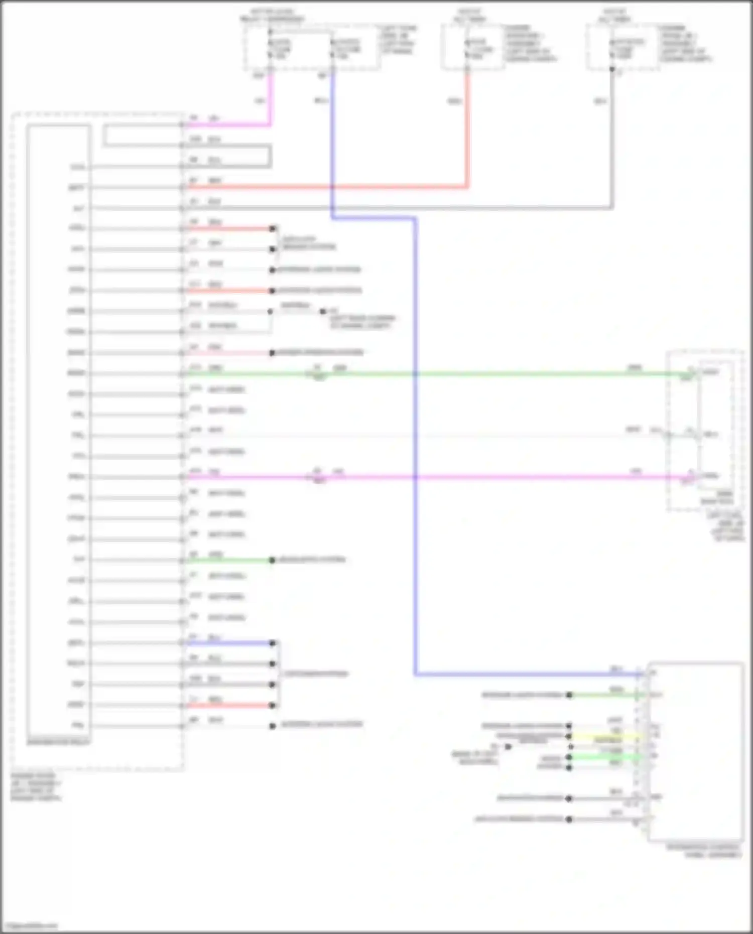 Wiring diagram engine room r/b 1 assembly for Lexus GS IV facelift (2015-2020) (6 of 86)