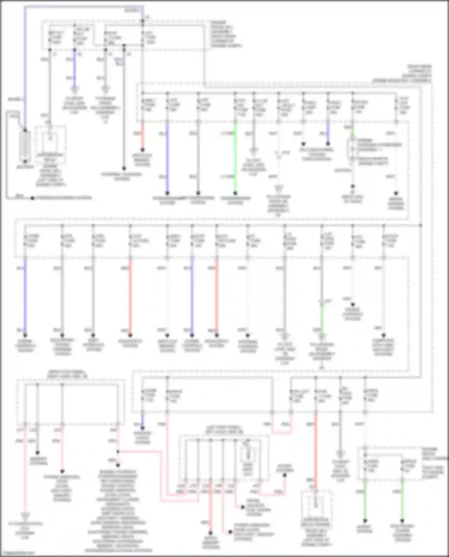 Wiring diagram engine controls system for Lexus GS IV facelift (2015-2020)