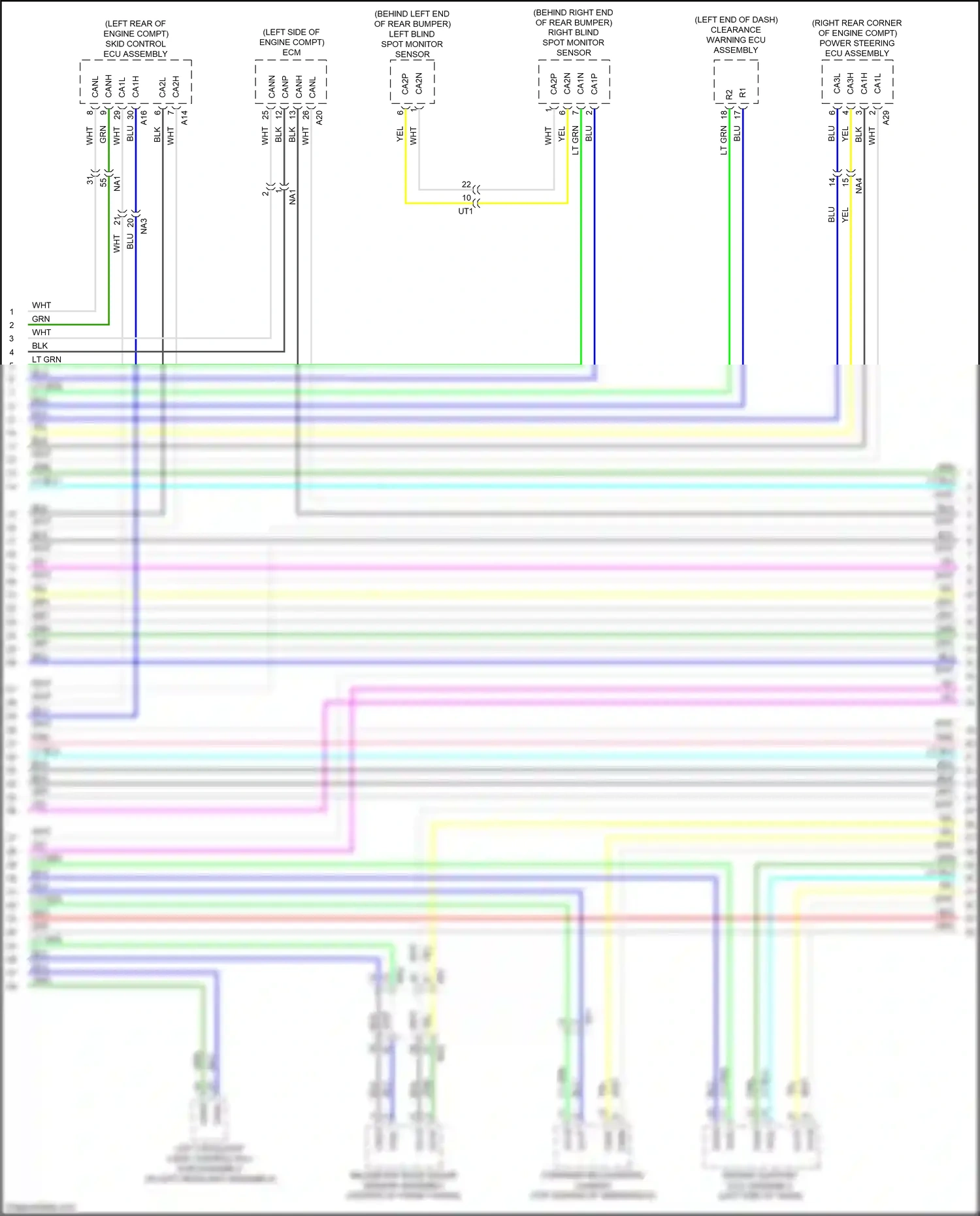 Lexus GS IV facelift (2015-2020) forward recognition camera wiring diagram  (5 of 6)