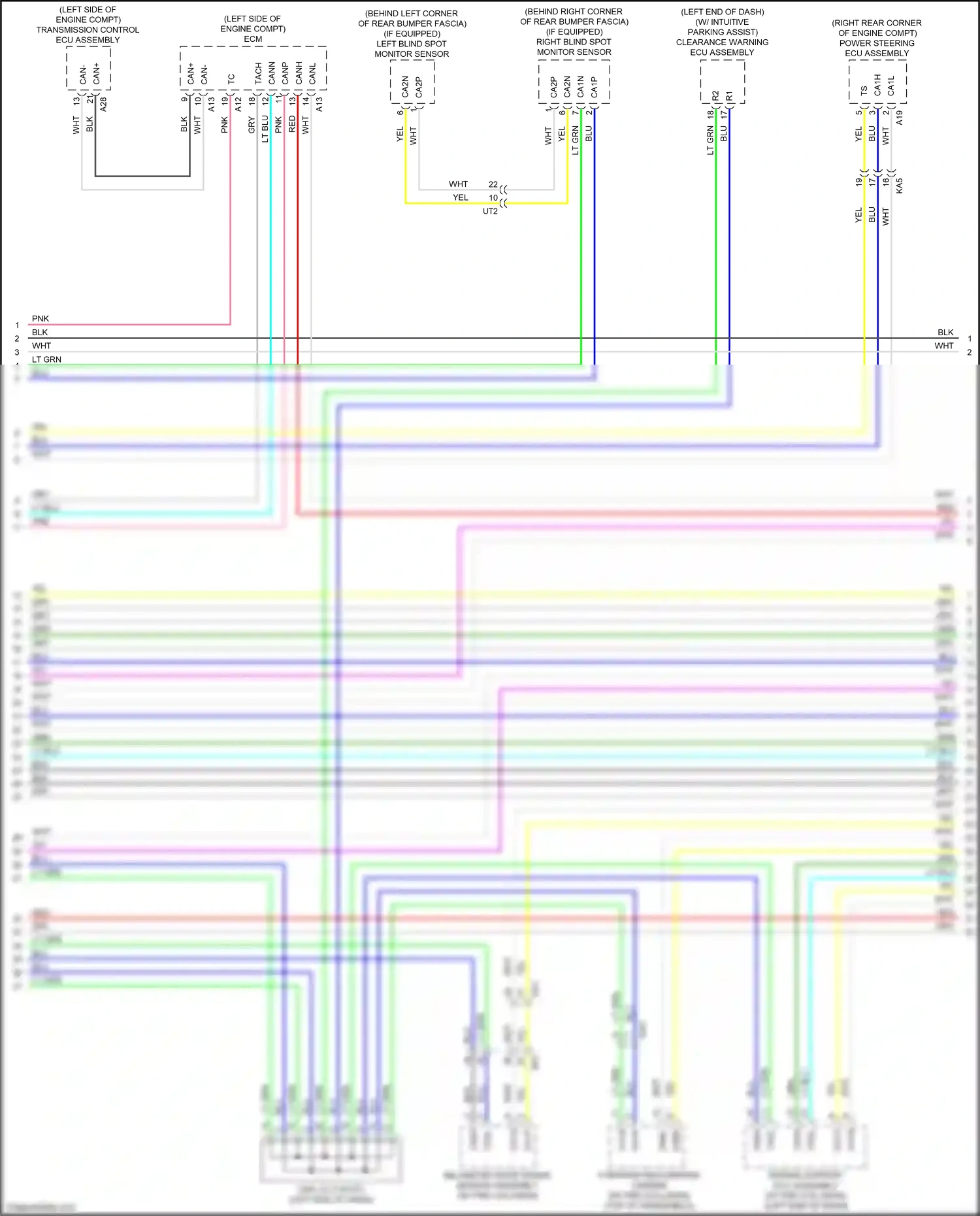 Lexus GS IV facelift (2015-2020) forward recognition camera wiring diagram  (1 of 6)