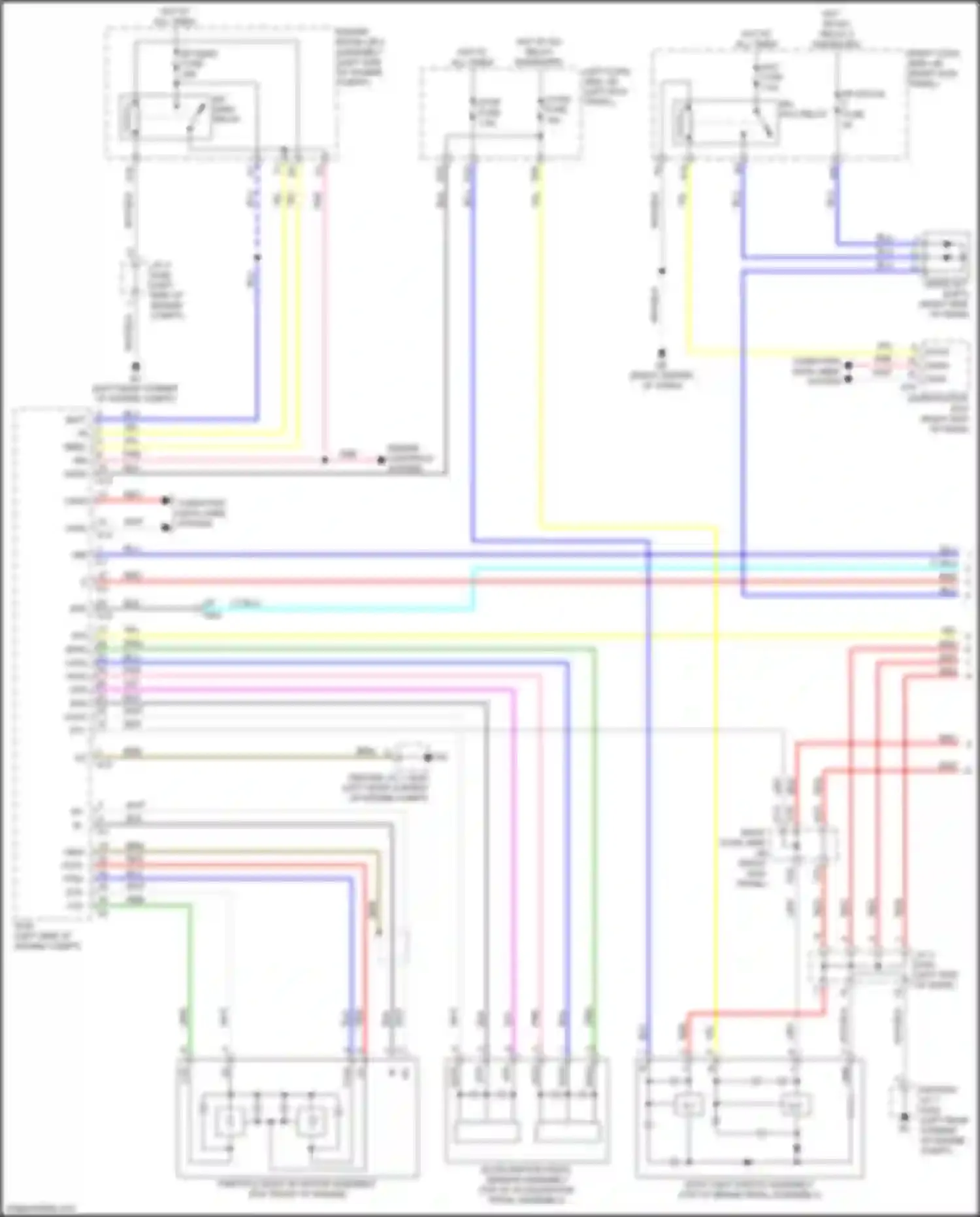 Wiring diagram computer data lines system for Lexus GS IV facelift (2015-2020)