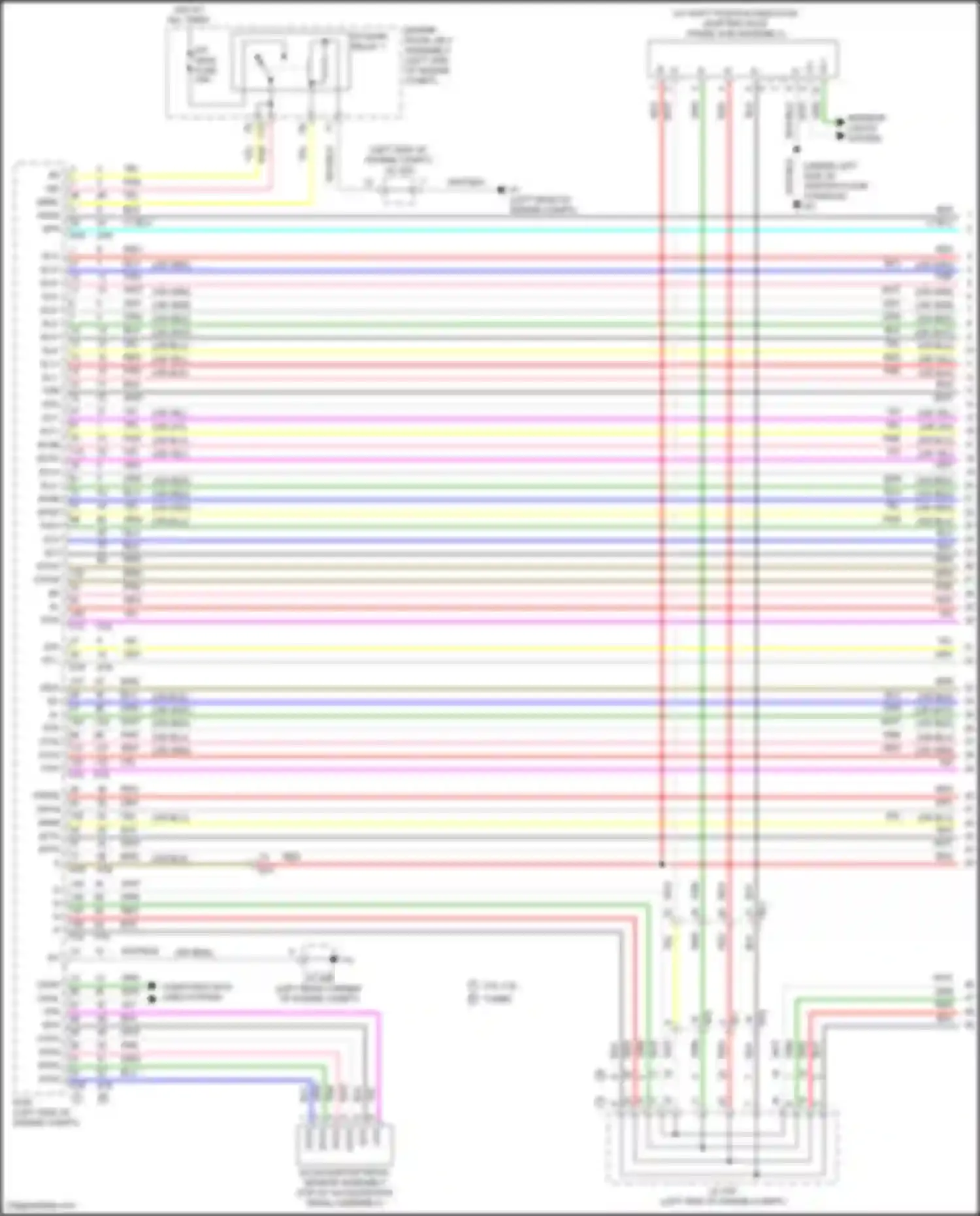 Wiring diagram engine controls system for Lexus GS IV facelift (2015-2020)