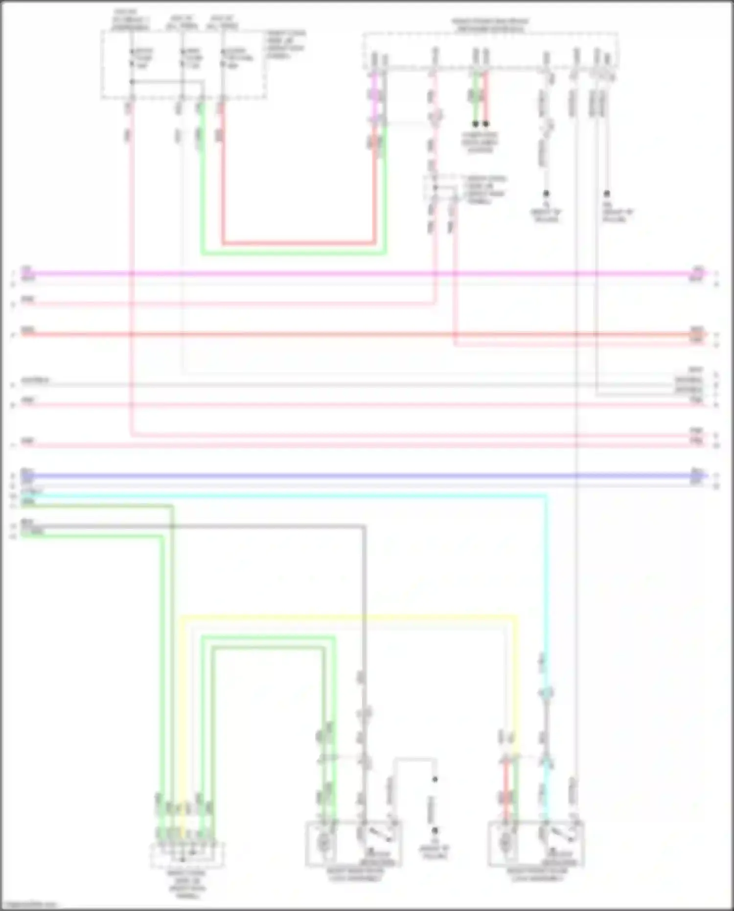 Wiring diagram left "c" pillar) for Lexus GS IV facelift (2015-2020)
