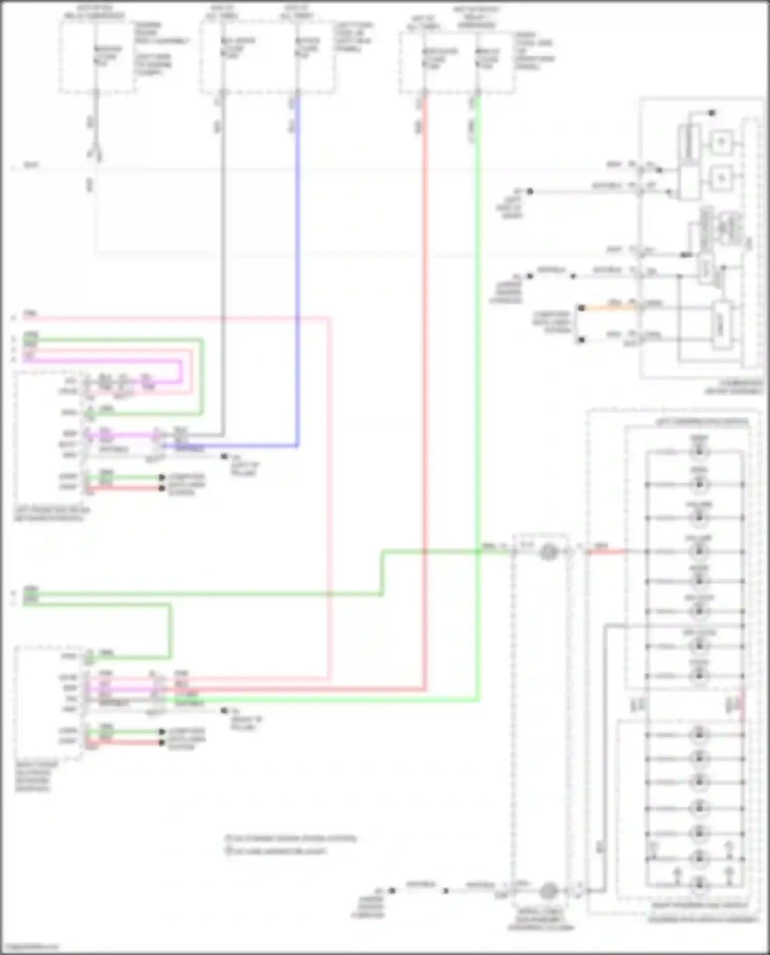 Wiring diagram p/w-b fuse for Lexus GS IV facelift (2015-2020)