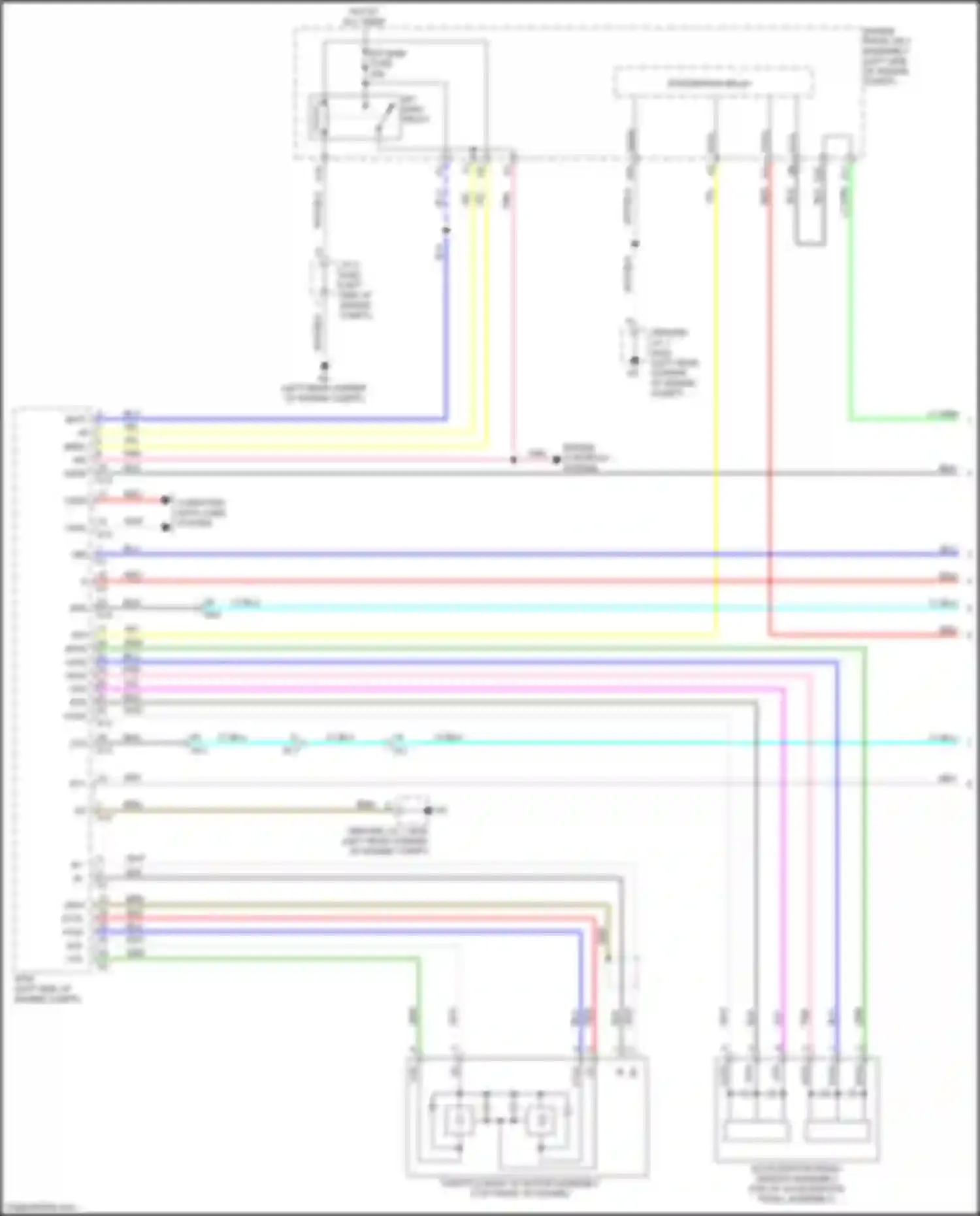 Wiring diagram computer data lines system for Lexus GS IV facelift (2015-2020)
