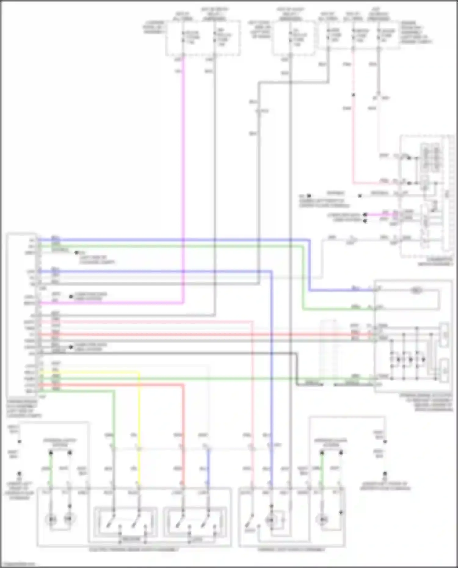 Wiring diagram right rear speed sensor for Lexus GS IV facelift (2015-2020)
