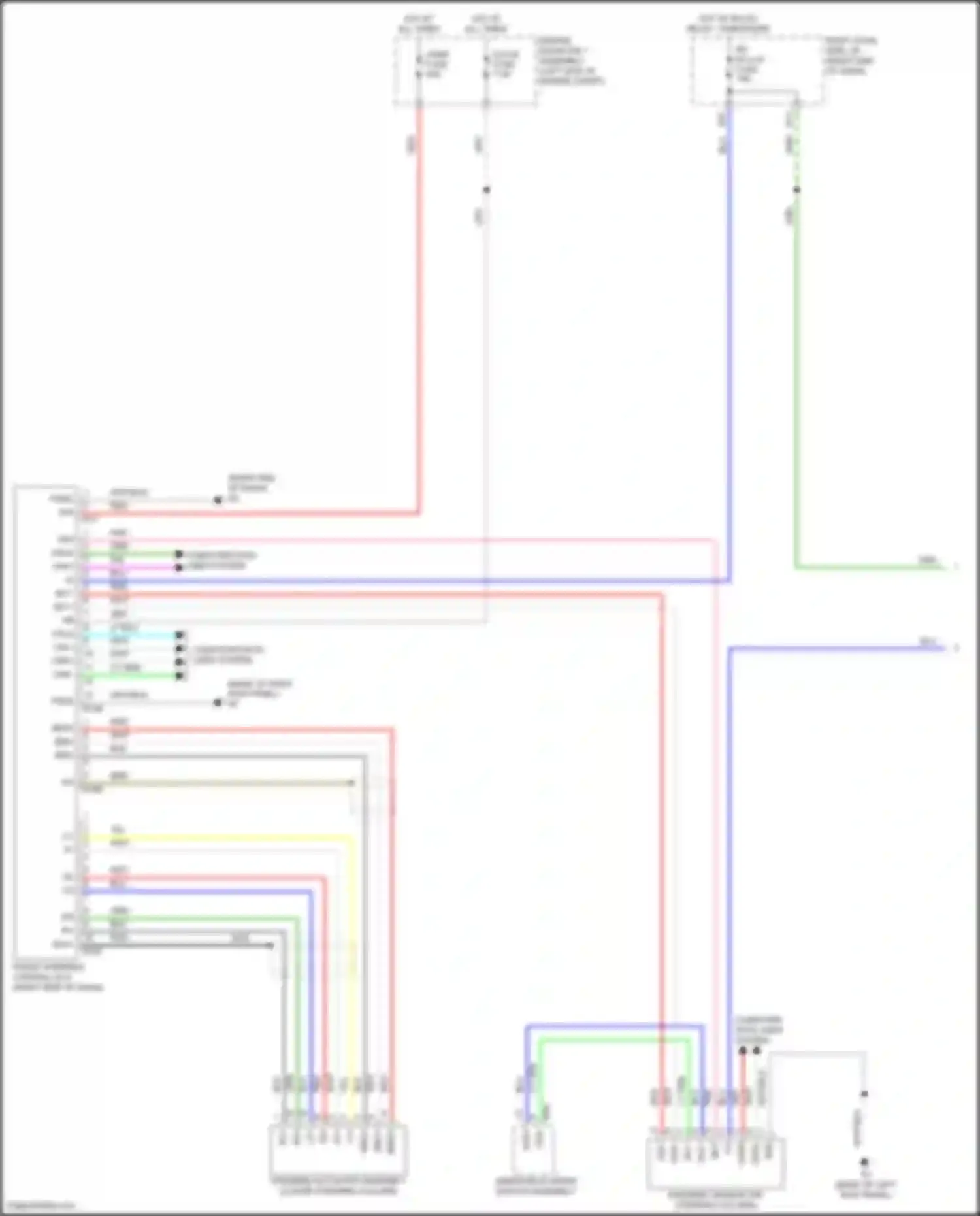 Wiring diagram yaw rate sensor 1 for Lexus GS IV facelift (2015-2020)