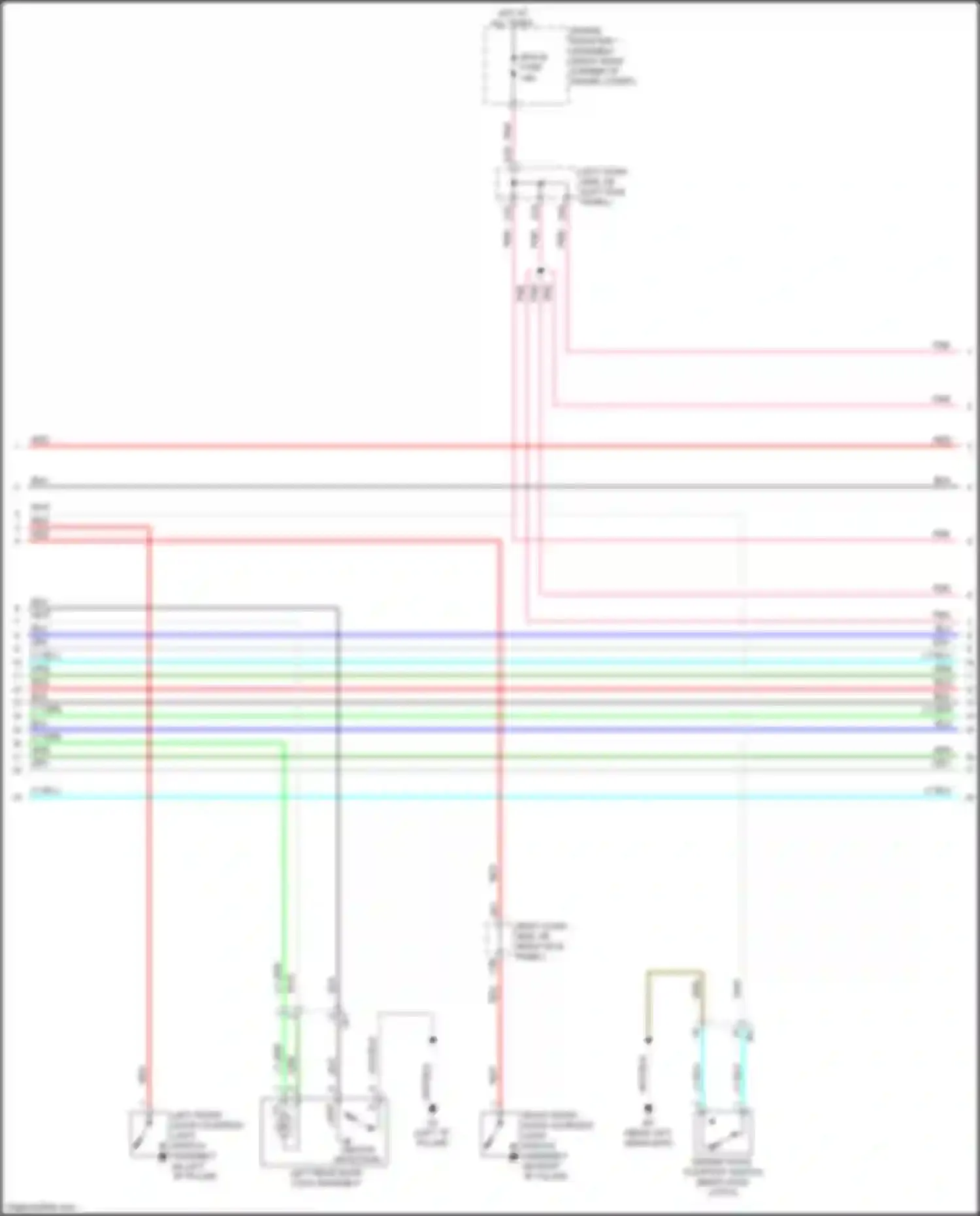 Wiring diagram automatic light control sensor for Lexus GS IV facelift (2015-2020)