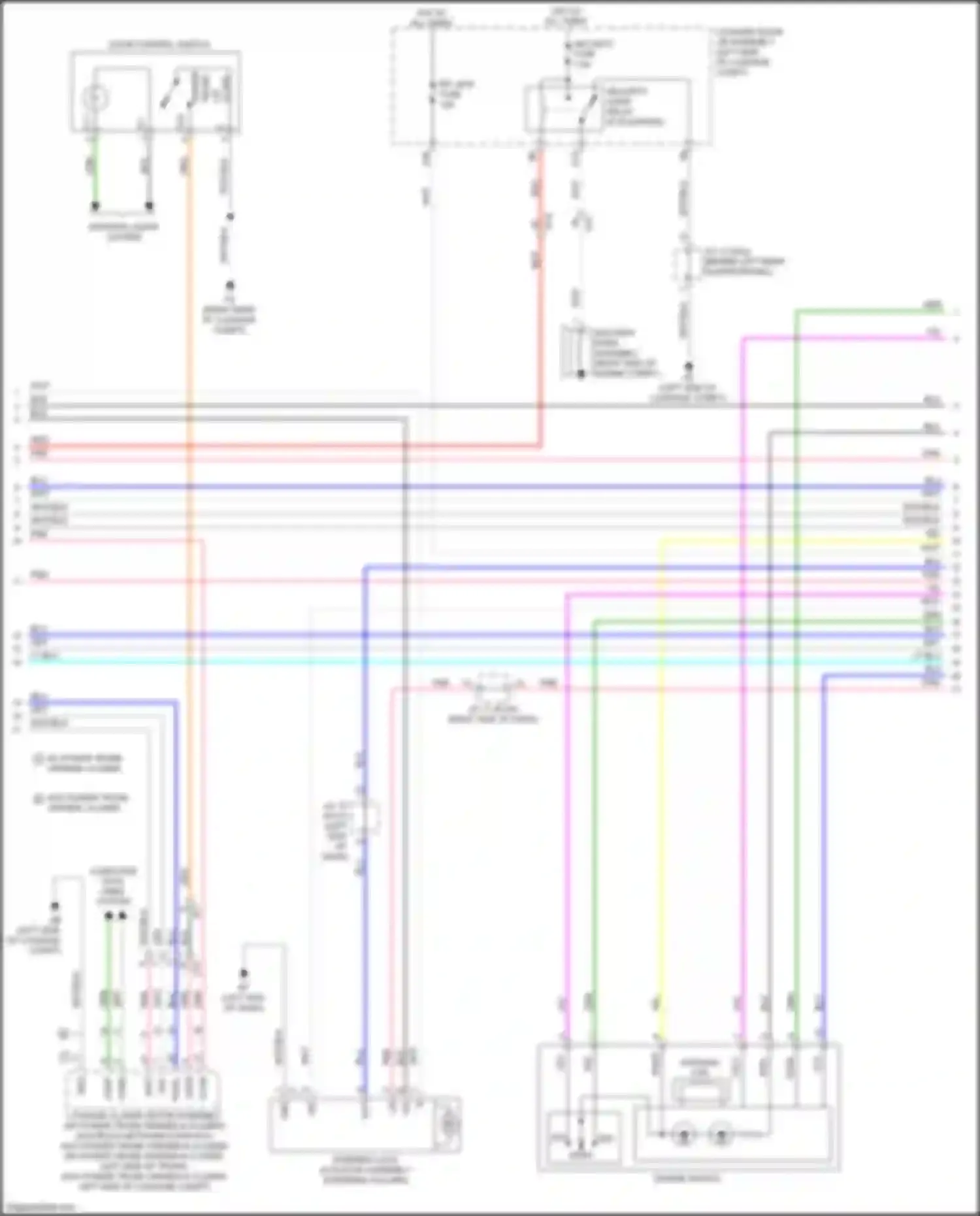 Wiring diagram engine room j/b 2 assembly integration relay for Lexus GS IV facelift (2015-2020)
