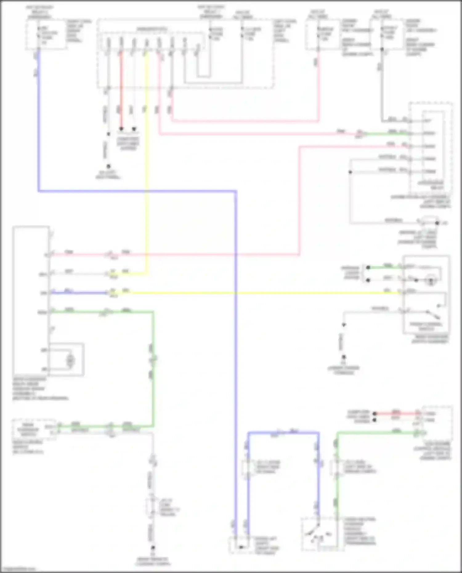 Wiring diagram shift interlock system for Lexus GS IV facelift (2015-2020)