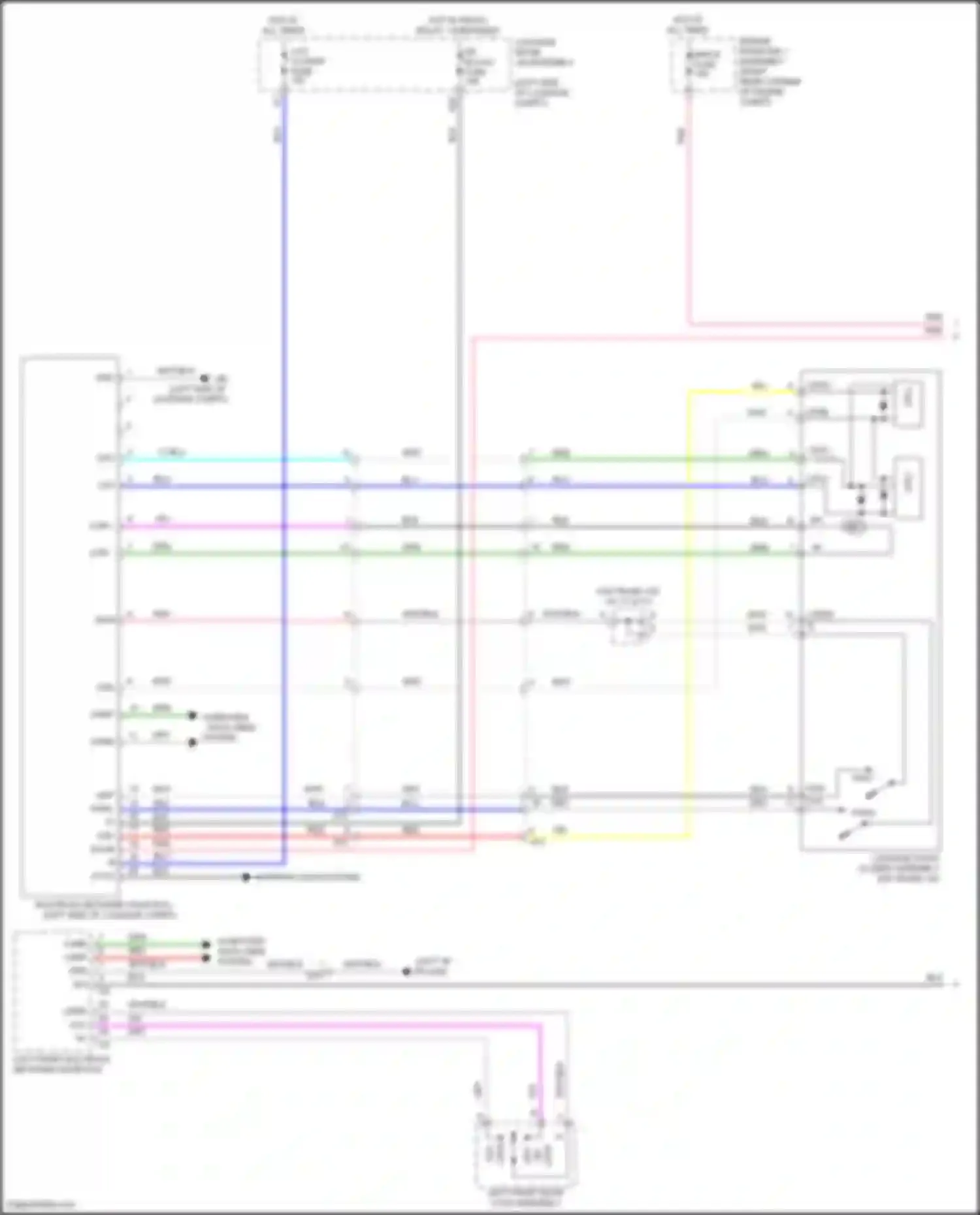 Wiring diagram computer data lines for Lexus GS IV facelift (2015-2020)