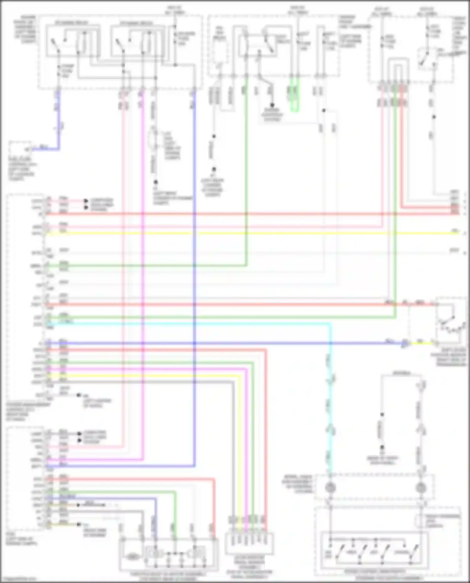 Wiring diagram left rear speaker assembly for Lexus GS IV facelift (2015-2020)
