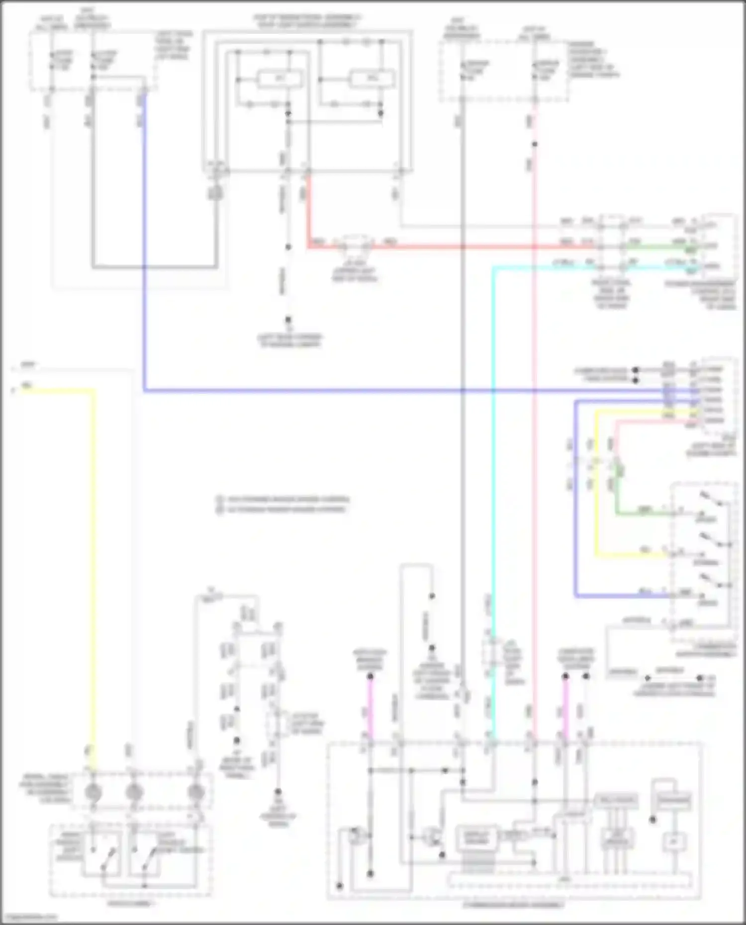 Wiring diagram switch wire 1 for Lexus GS IV facelift (2015-2020)