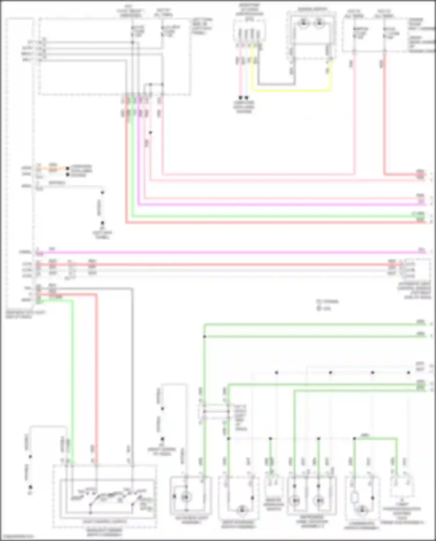 Wiring diagram light control switch for Lexus GS IV facelift (2015-2020)