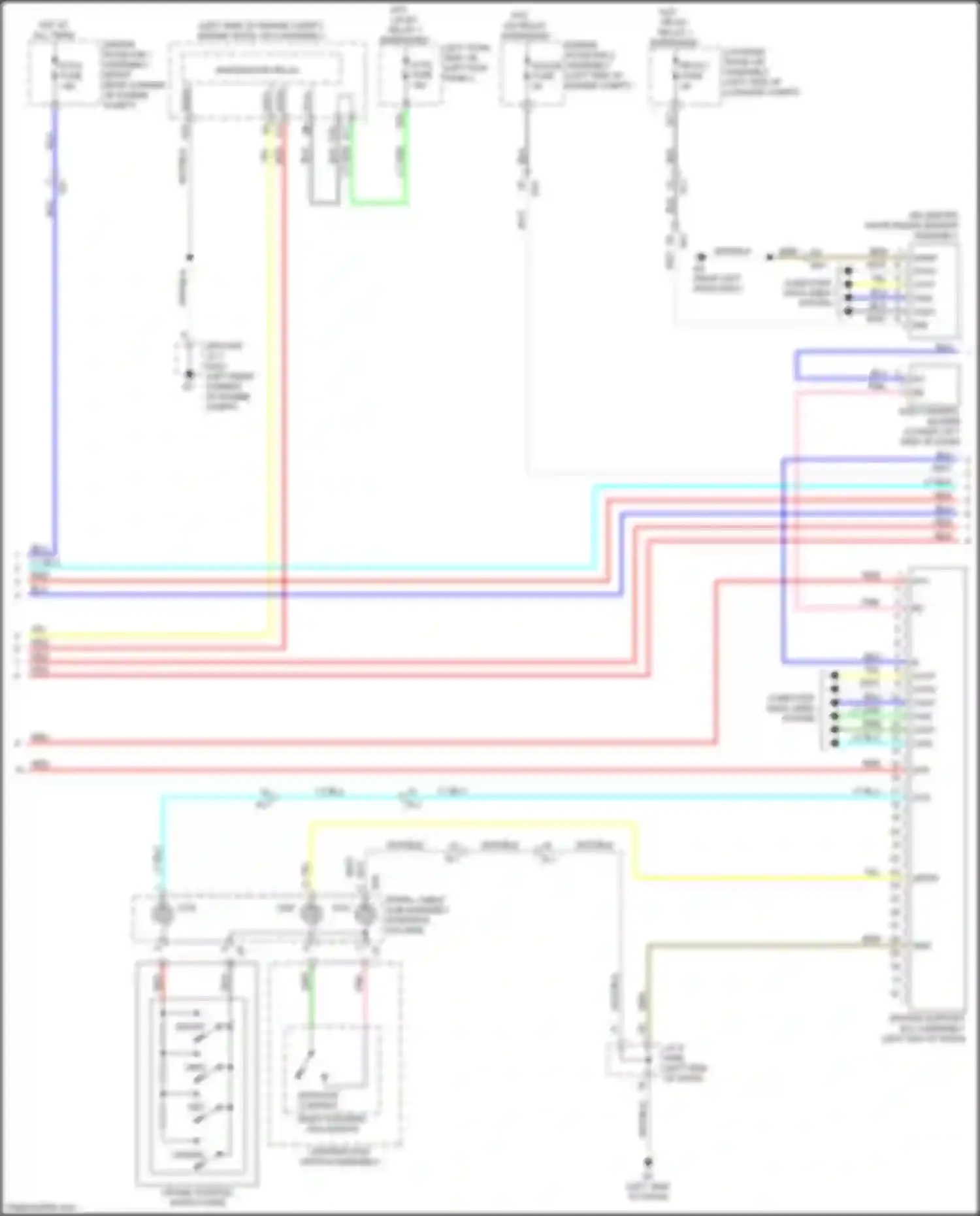 Wiring diagram computer data lines system for Lexus GS IV facelift (2015-2020)