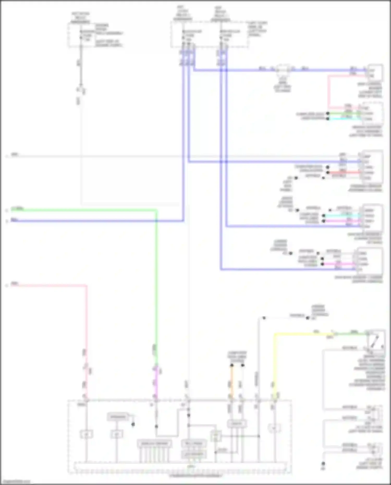 Wiring diagram yaw rate sensor 2 for Lexus GS IV facelift (2015-2020)