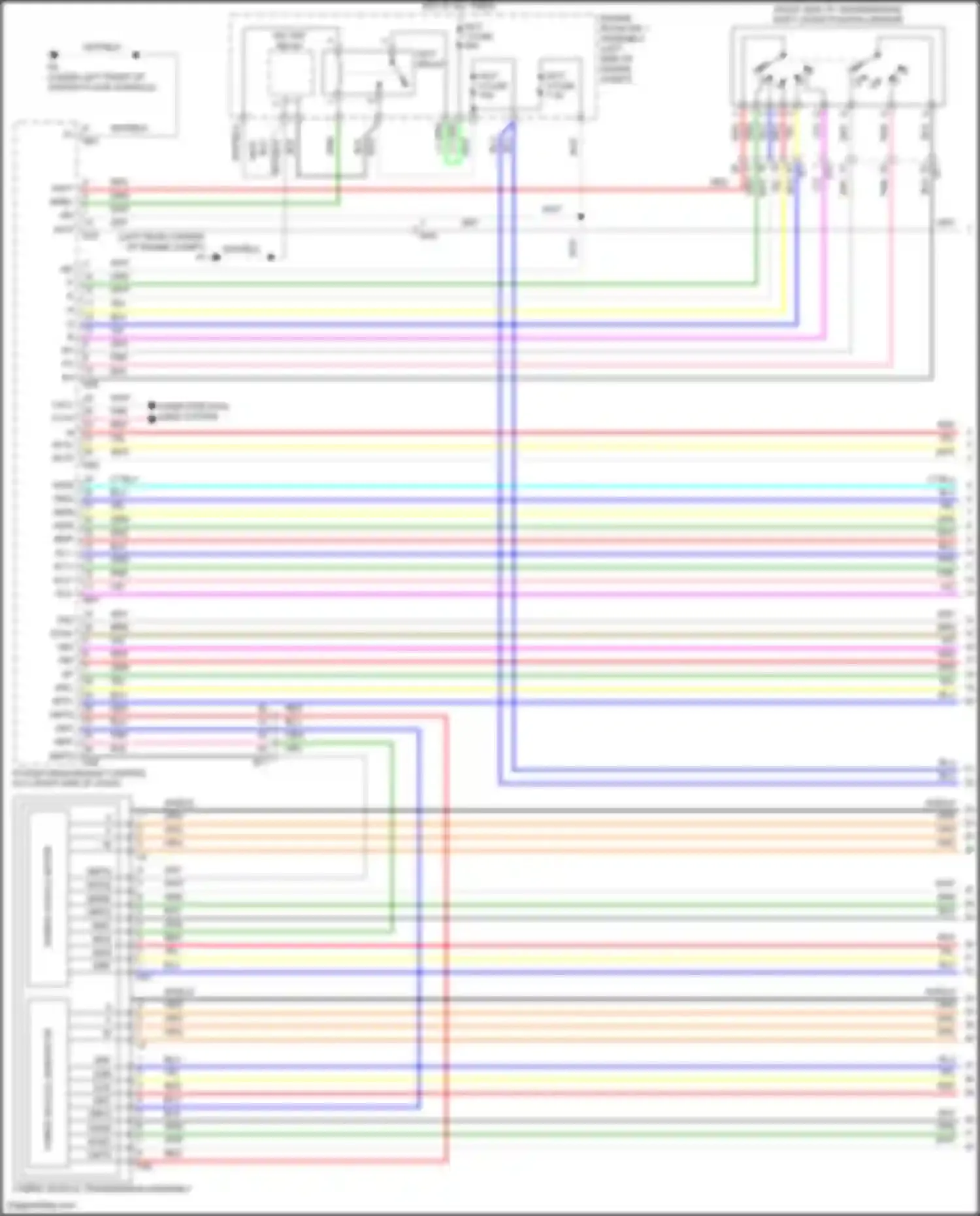 Wiring diagram hybrid vehicle transmission assembly for Lexus GS IV facelift (2015-2020) (1 of 3)