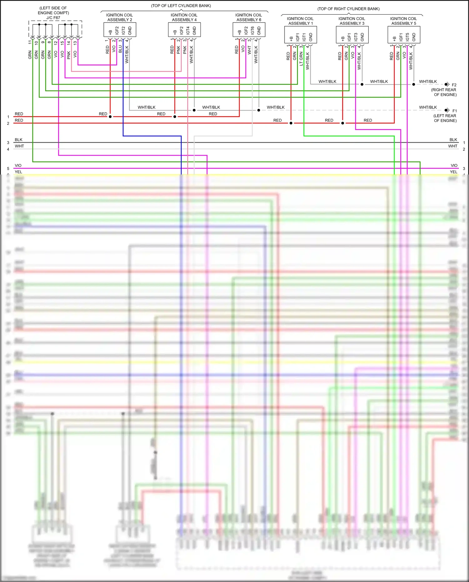 Lexus GS IV facelift (2015-2020) ignition coil assembly 2 wiring diagram  (4 of 4)