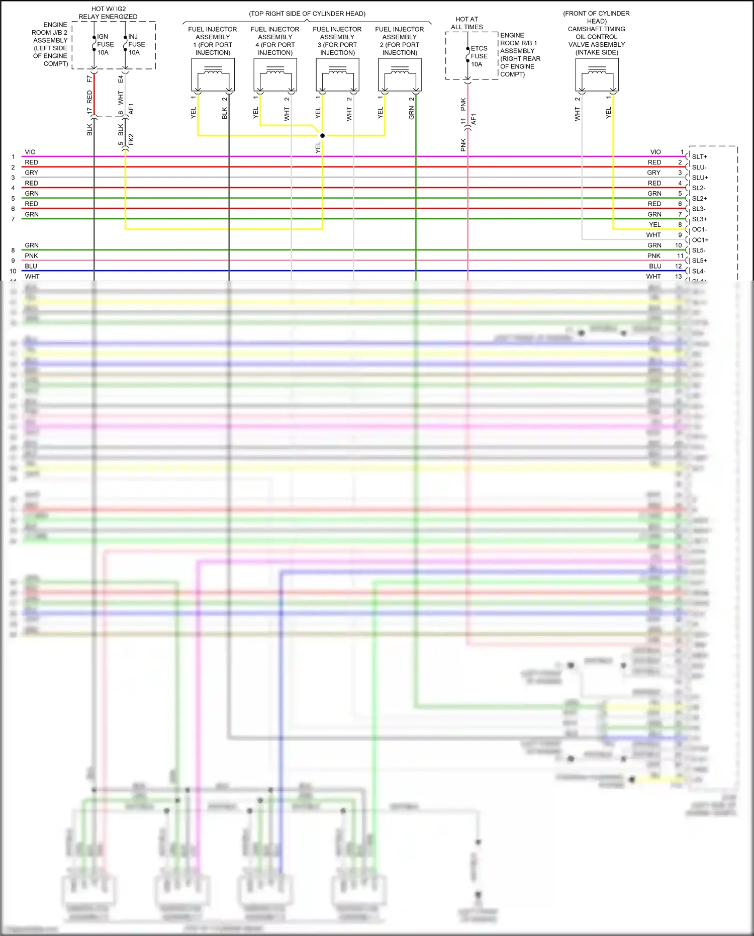 Lexus GS IV facelift (2015-2020) ignition coil assembly 2 wiring diagram  (2 of 4)