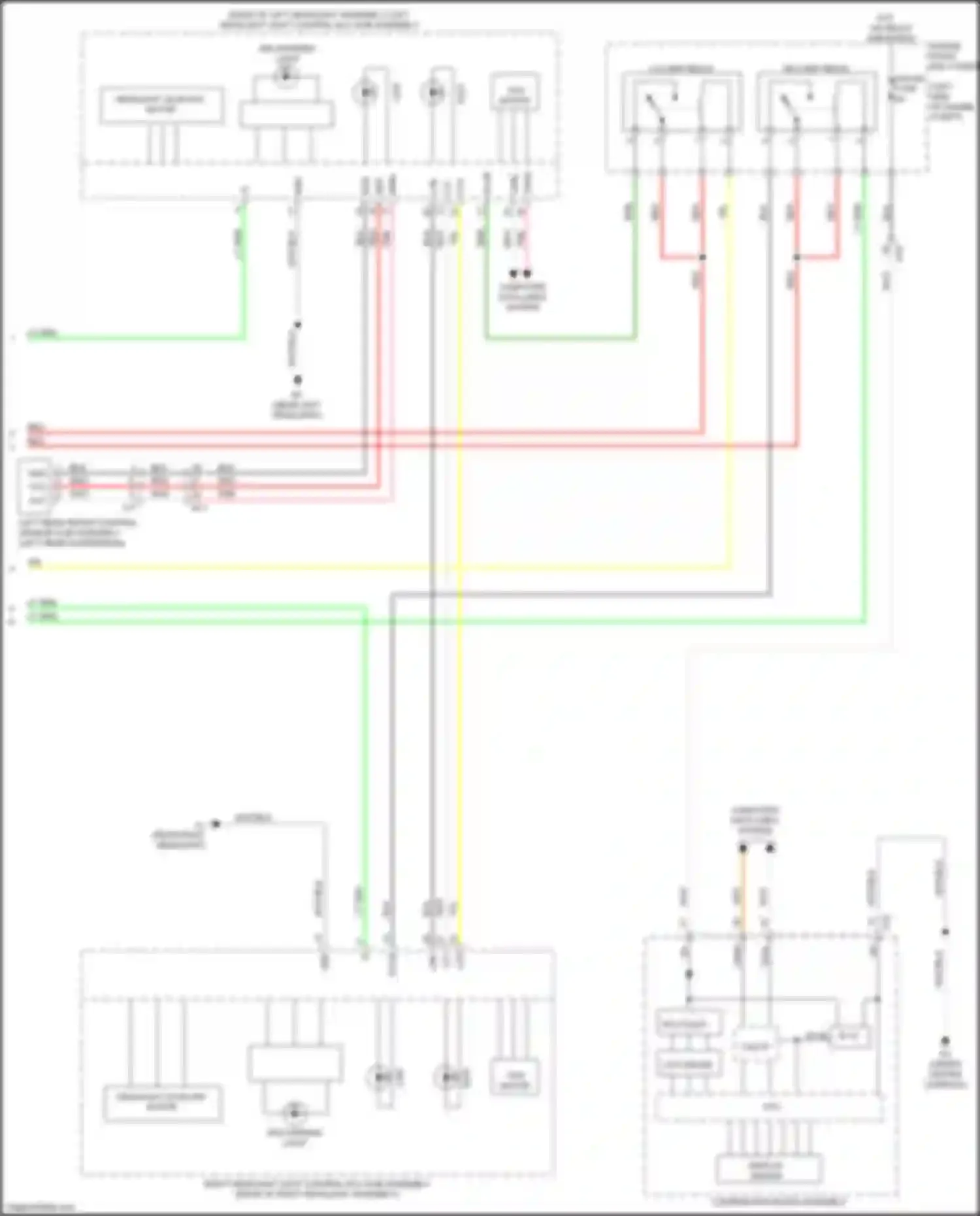 Wiring diagram left rear height control sensor sub-assembly for Lexus GS IV facelift (2015-2020)