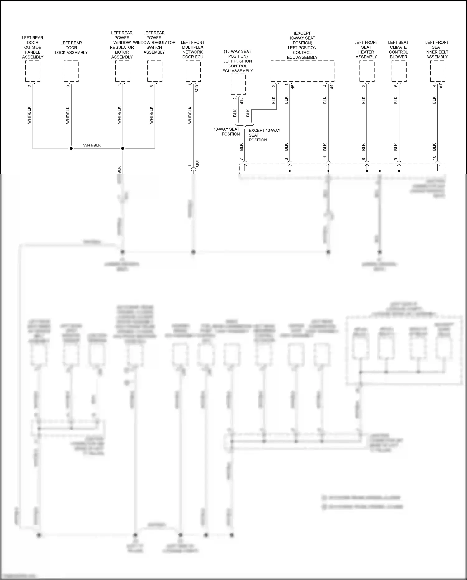 Lexus GS IV facelift (2015-2020) left "c" pillar) wiring diagram  (4 of 13)