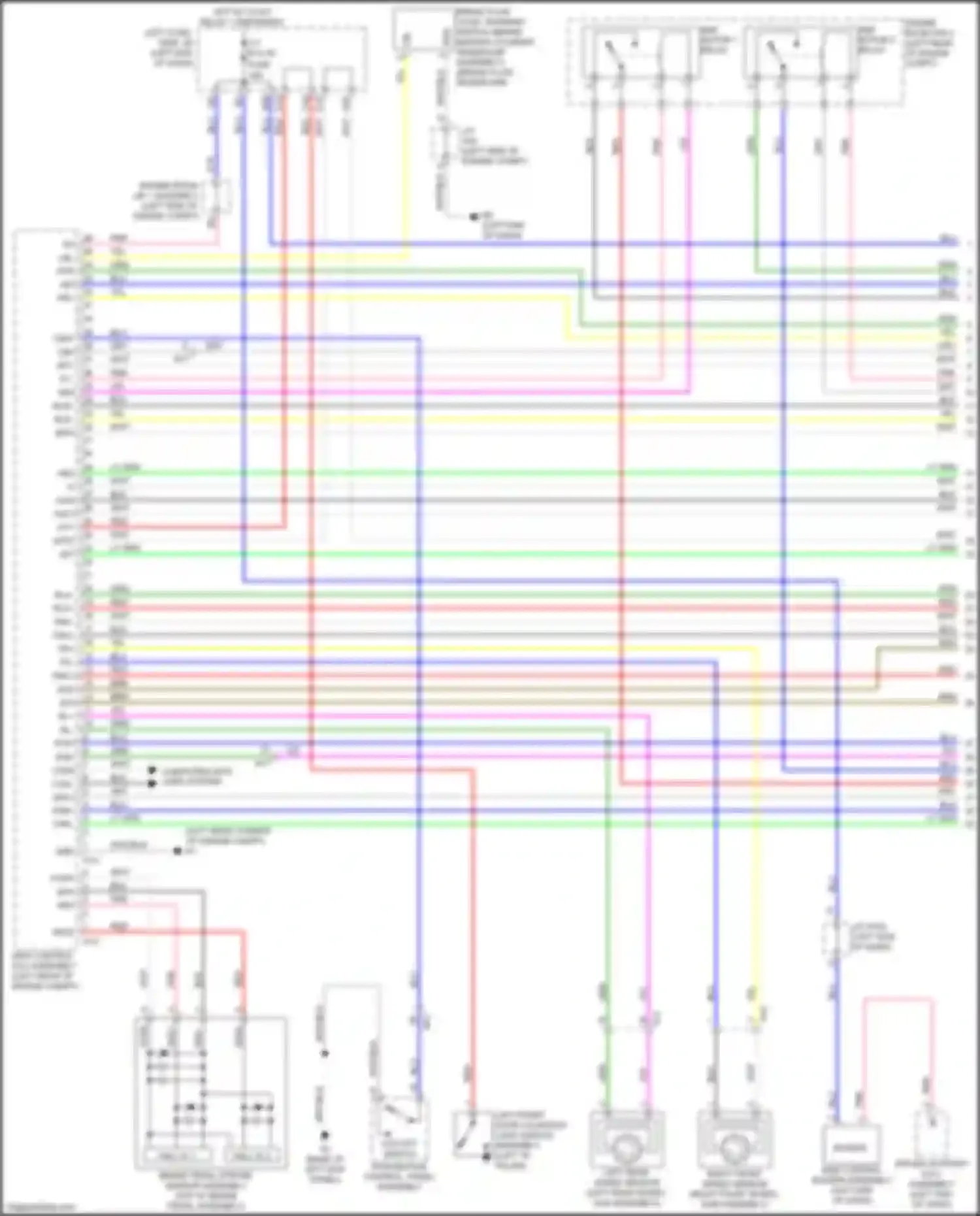 Wiring diagram left cowl side j/b for Lexus GS IV facelift (2015-2020) (61 of 99)