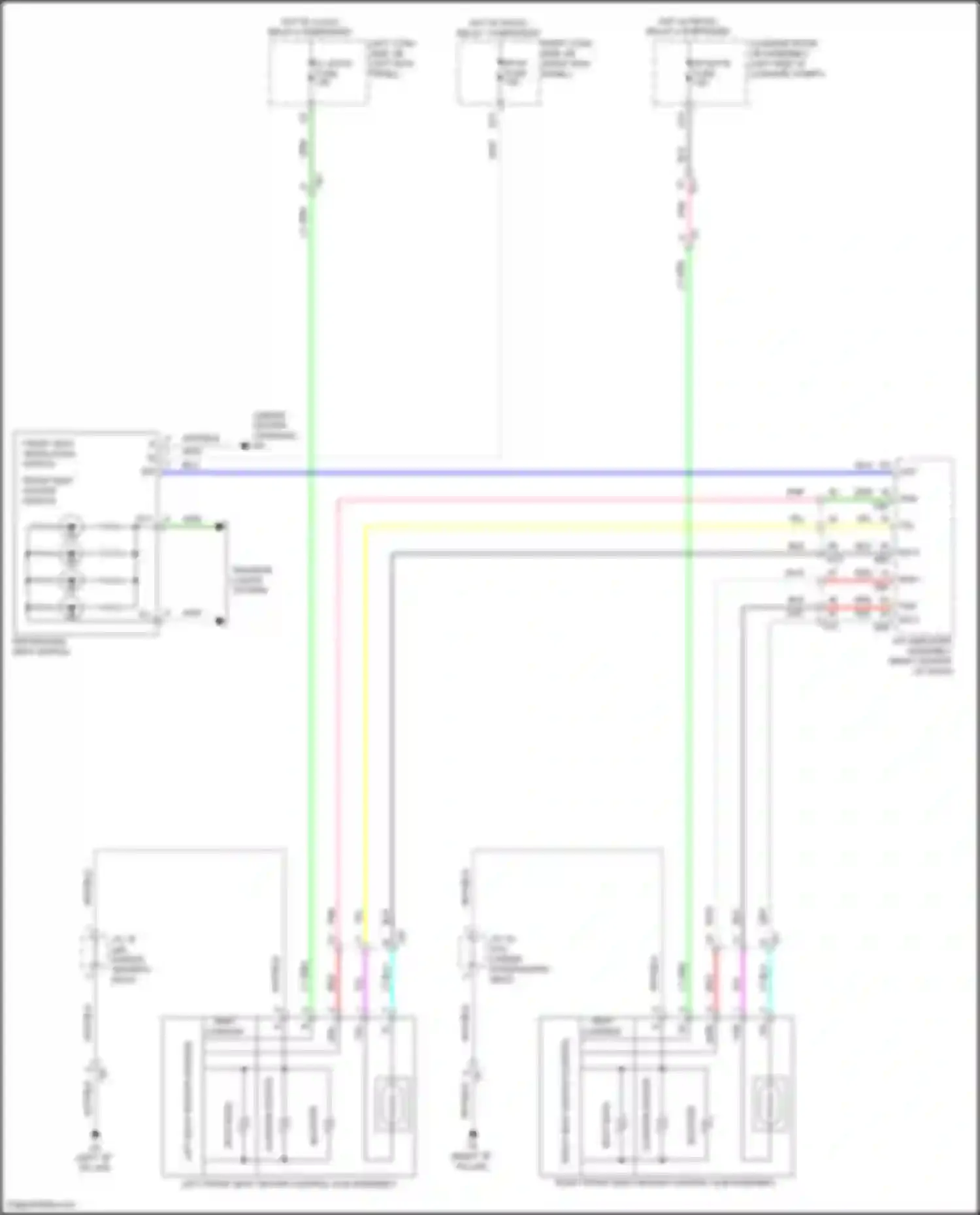 Wiring diagram left cowl side j/b for Lexus GS IV facelift (2015-2020) (85 of 99)