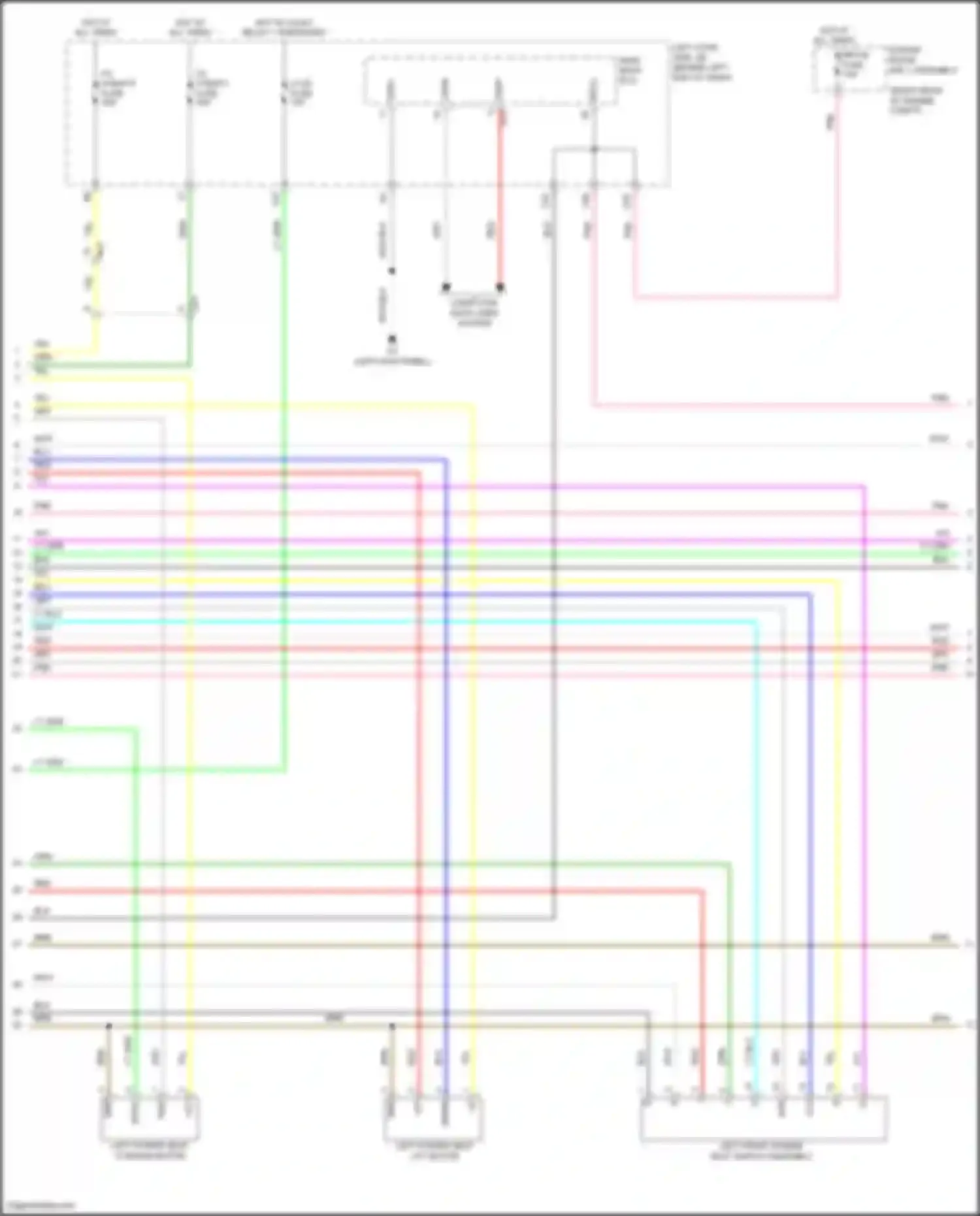Wiring diagram left cowl side j/b for Lexus GS IV facelift (2015-2020) (80 of 99)
