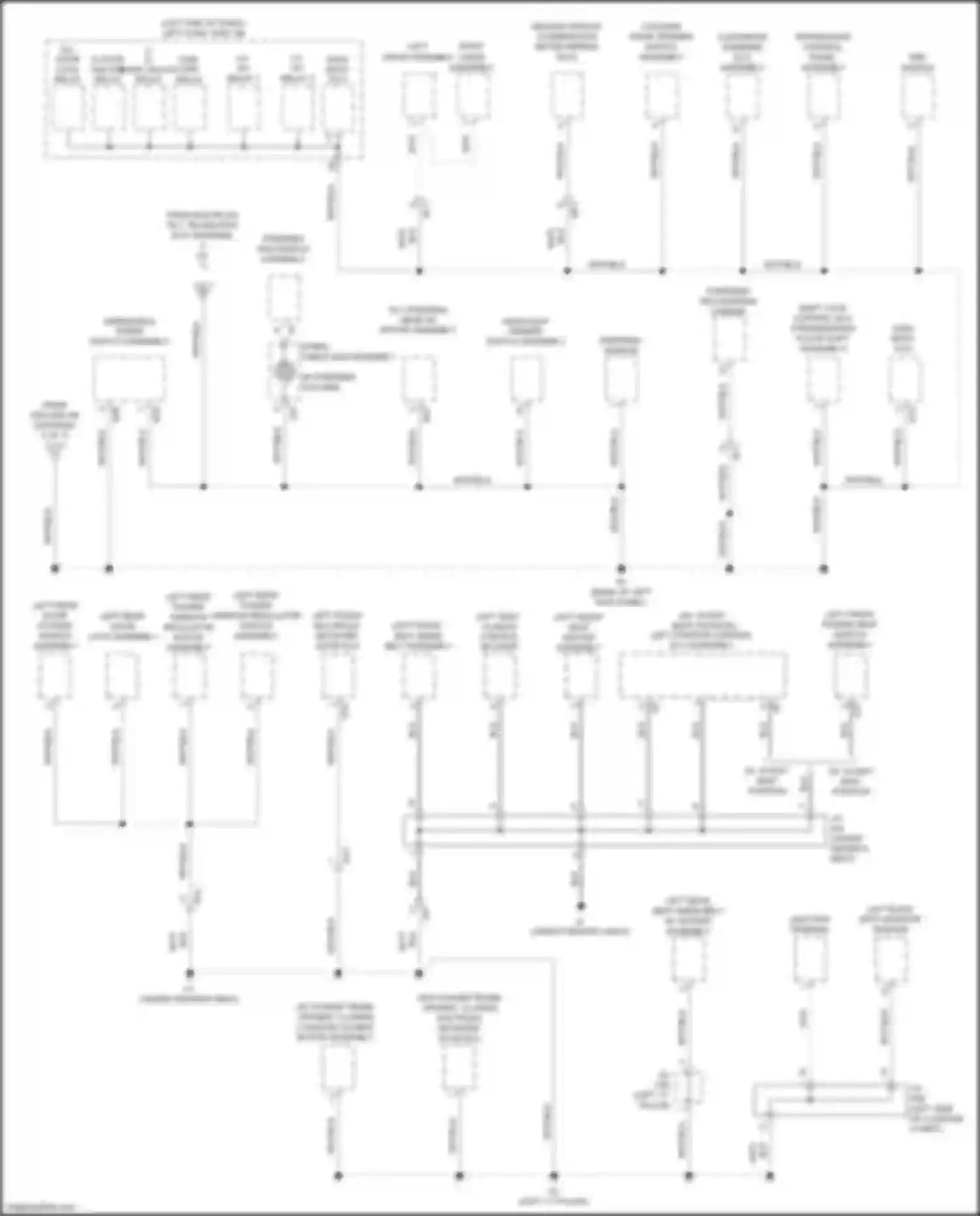 Wiring diagram left front seat inner belt assembly for Lexus GS IV facelift (2015-2020) (2 of 6)