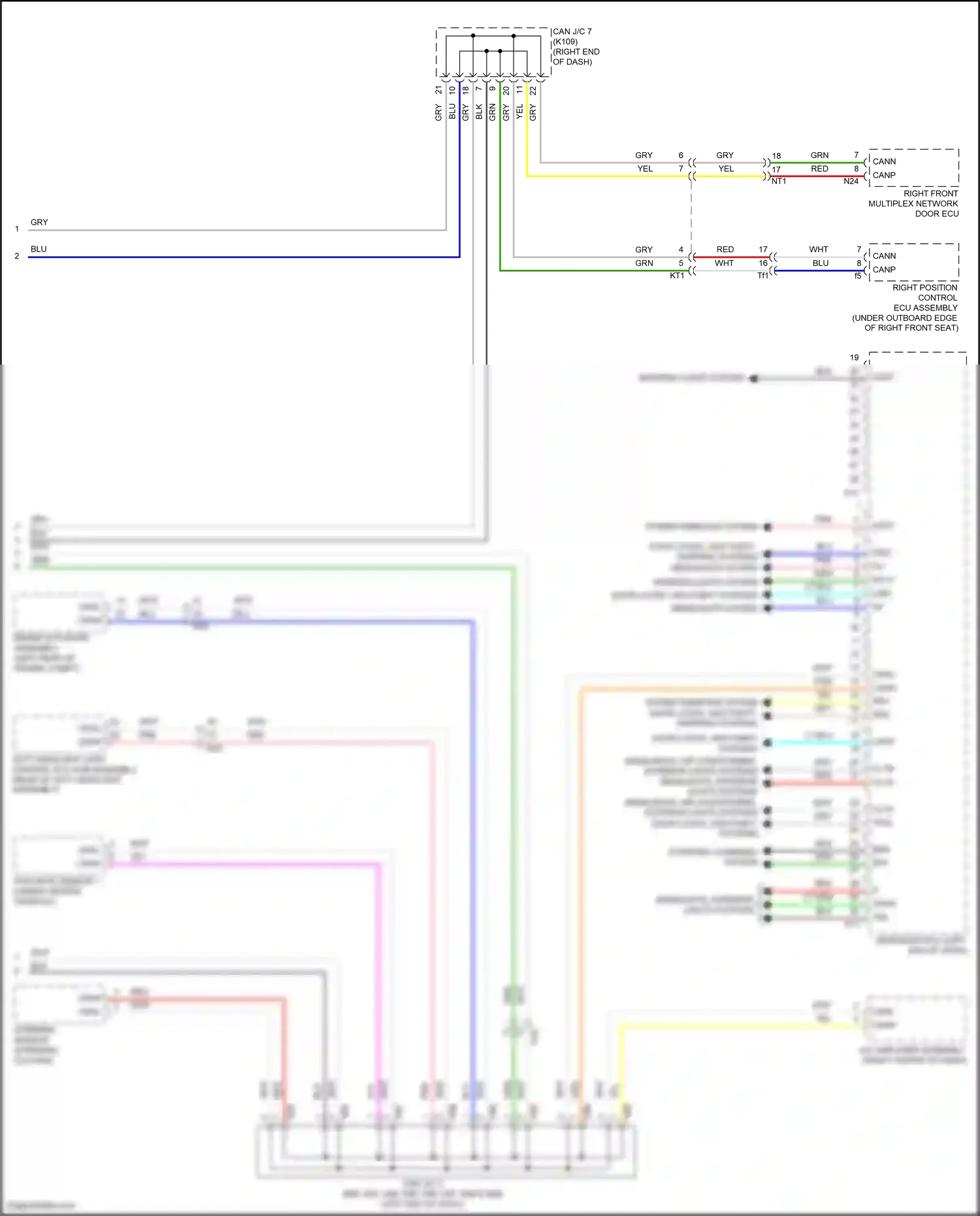 Lexus GS IV facelift (2015-2020) left headlight light control ecu sub-assembly wiring diagram  (1 of 7)