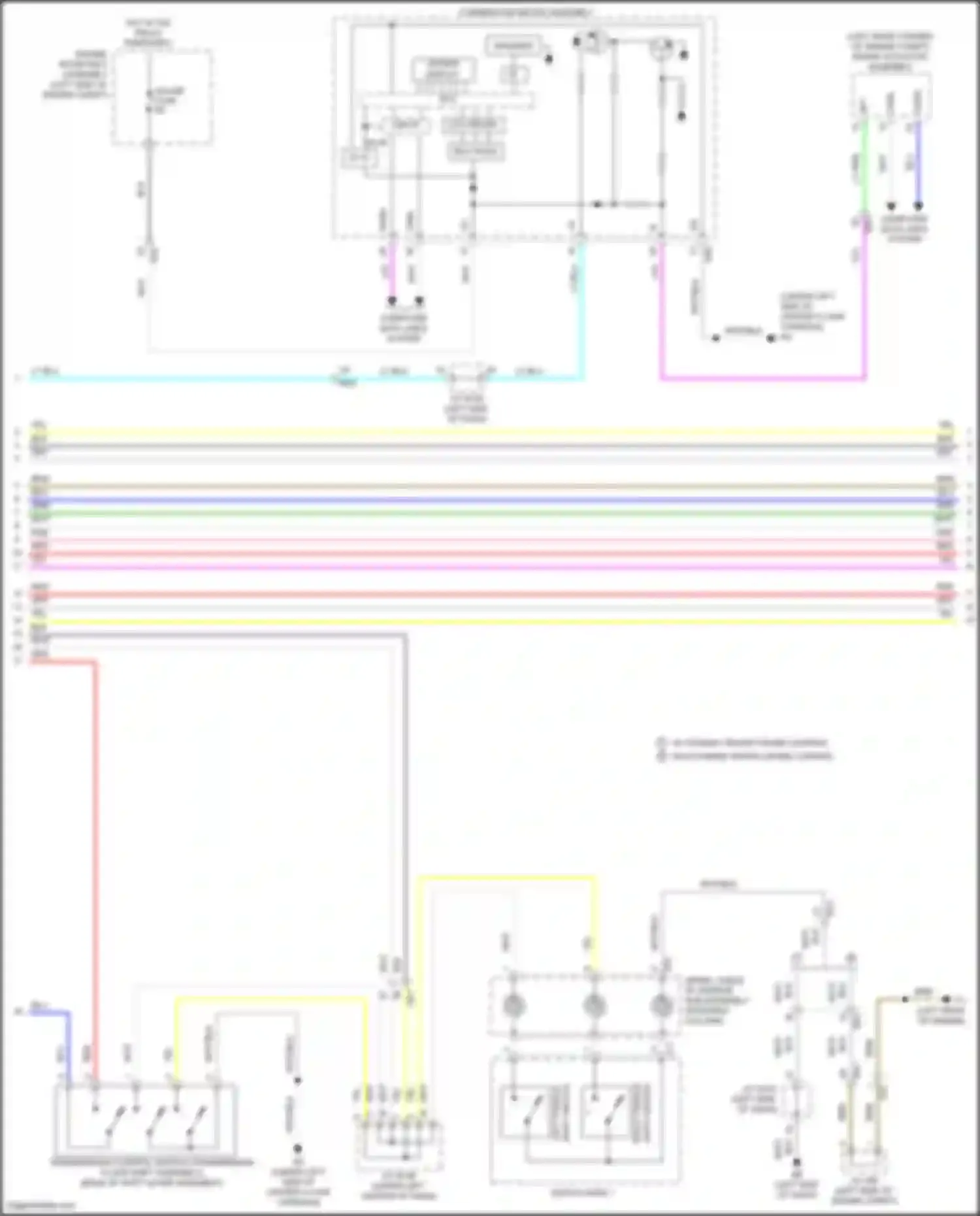 Wiring diagram left paddle for Lexus GS IV facelift (2015-2020) (1 of 5)
