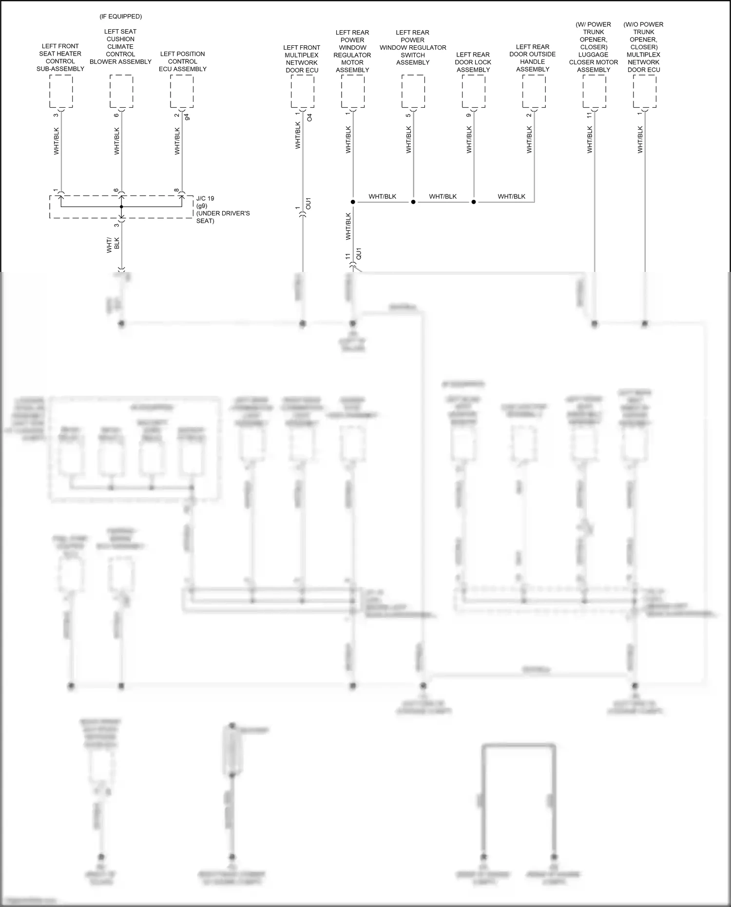 Lexus GS IV facelift (2015-2020) left position control ecu assembly wiring diagram  (8 of 10)