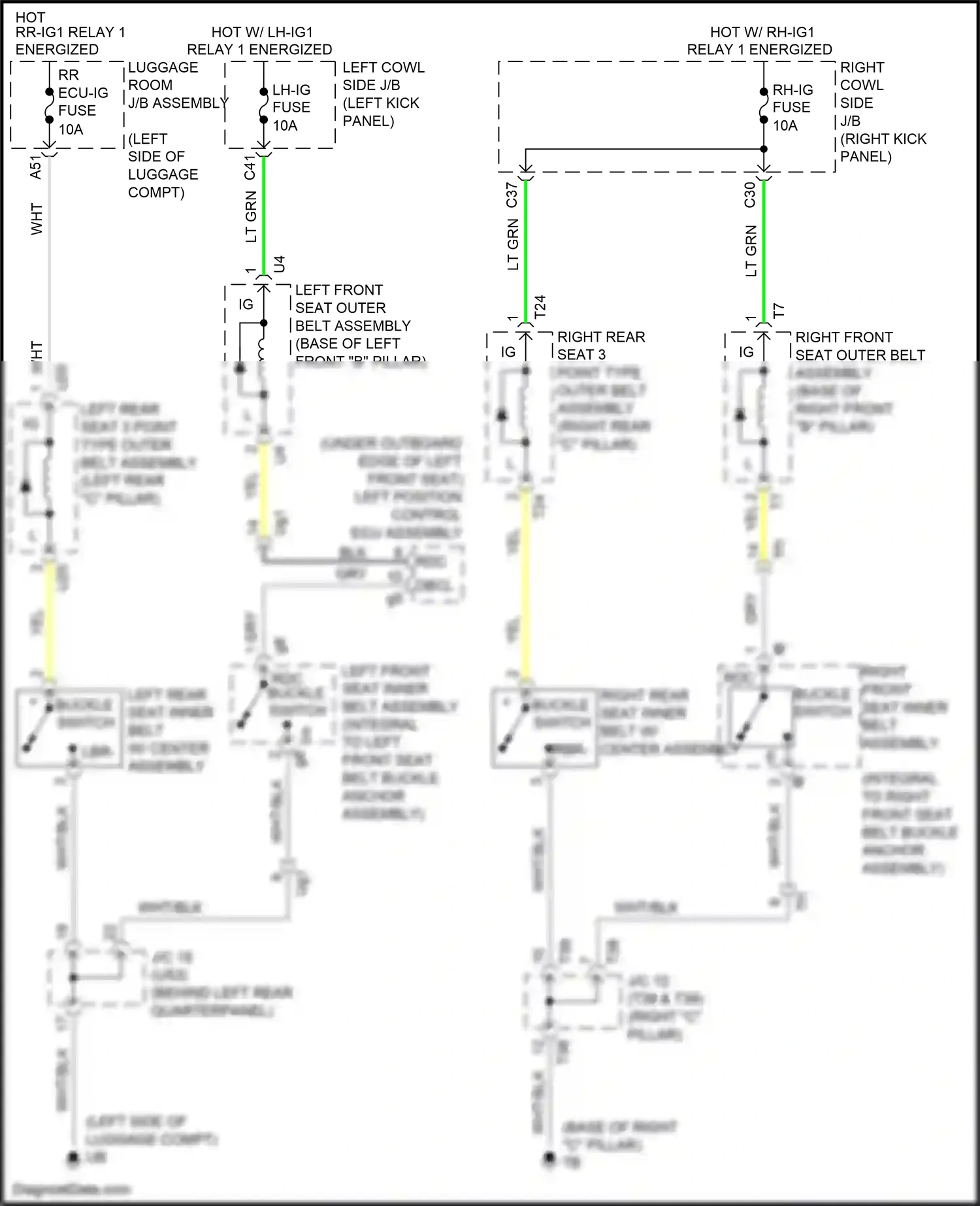 Lexus GS IV facelift (2015-2020) left position control ecu assembly wiring diagram  (10 of 10)