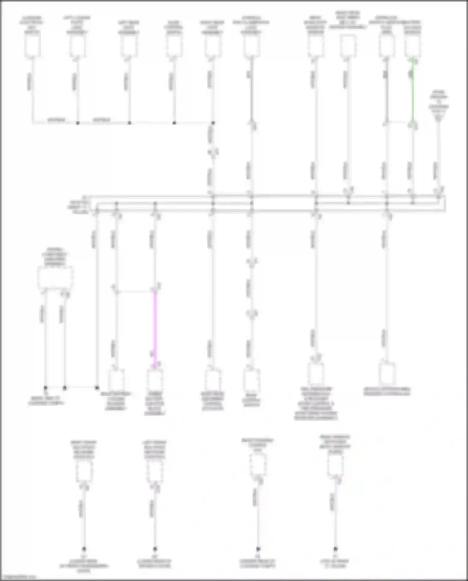 Wiring diagram left rear light assembly for Lexus GS IV facelift (2015-2020) (4 of 5)