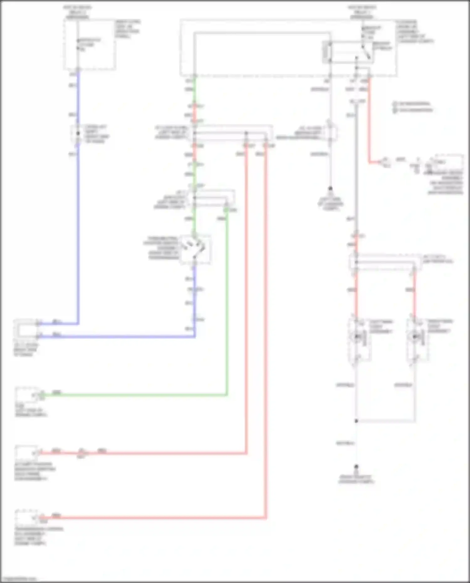 Wiring diagram left rear light assembly for Lexus GS IV facelift (2015-2020) (1 of 5)