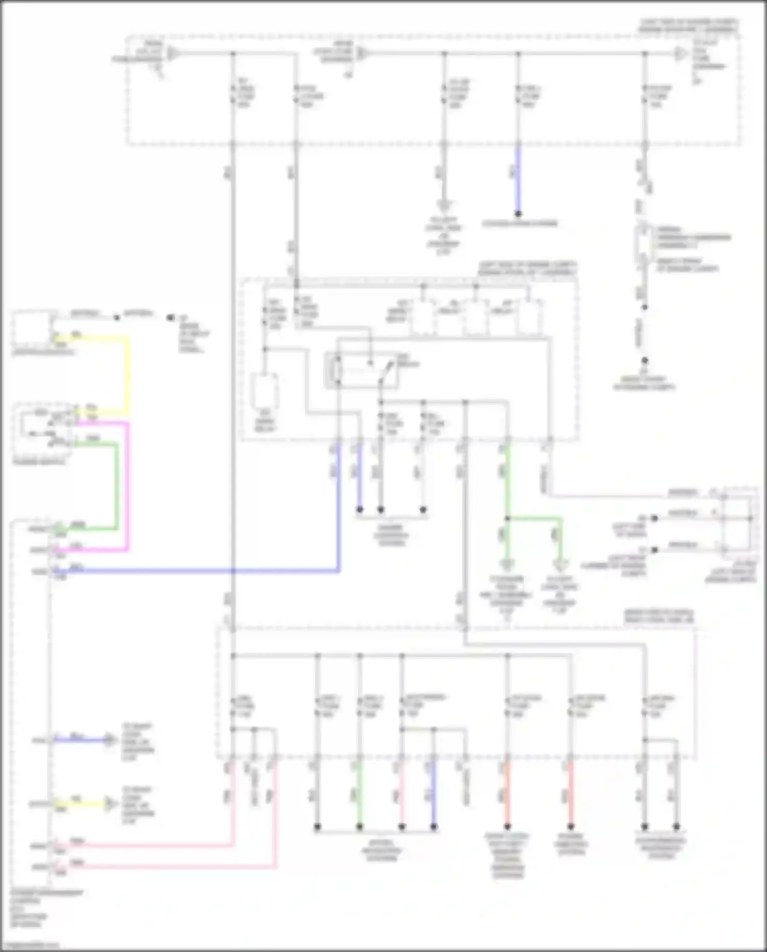 Wiring diagram sound, navigation systems for Lexus GS IV facelift (2015-2020)