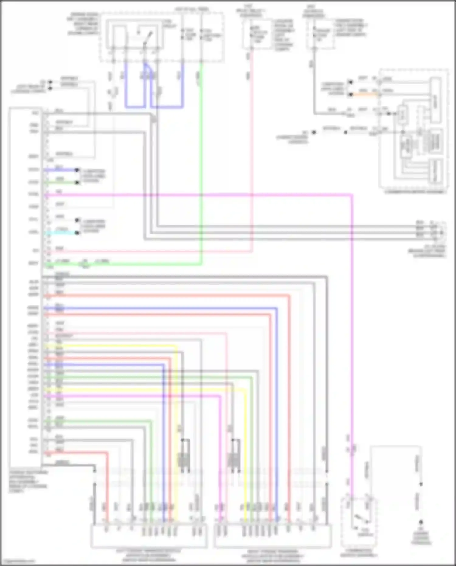 Wiring diagram left torque transfer module motor sub-assembly for Lexus GS IV facelift (2015-2020) (1 of 1)