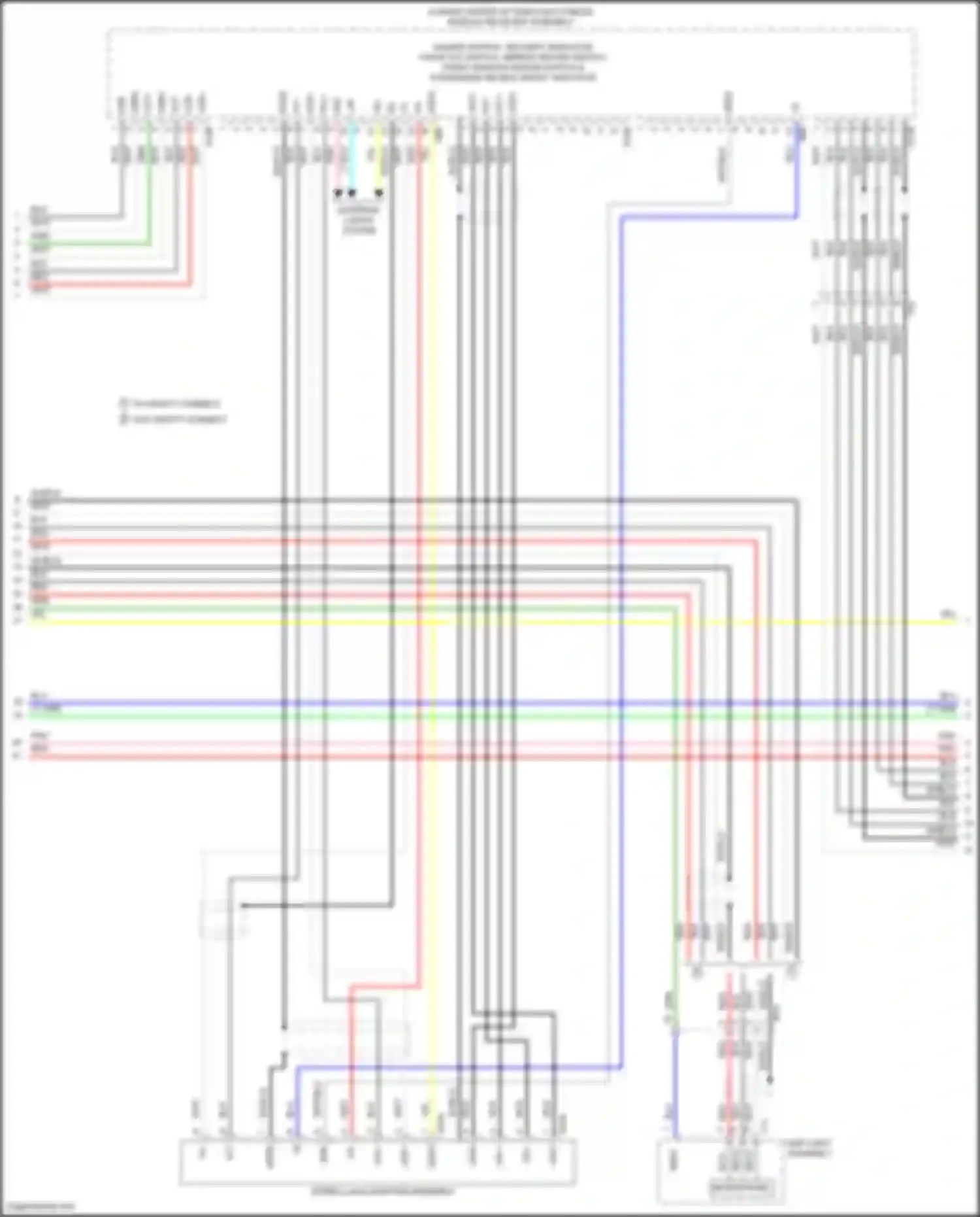 Wiring diagram map light assembly for Lexus GS IV facelift (2015-2020)
