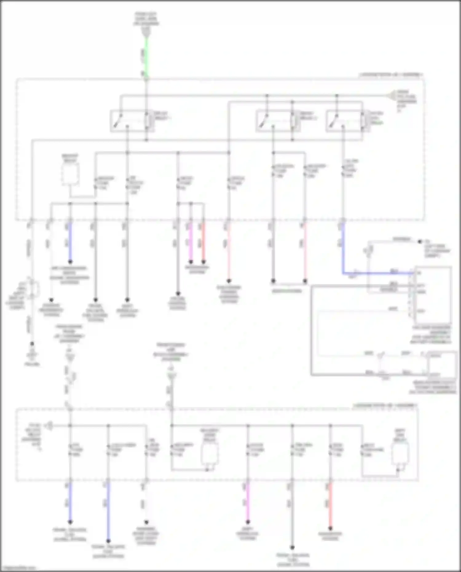 Wiring diagram backup fuse for Lexus GS IV facelift (2015-2020)
